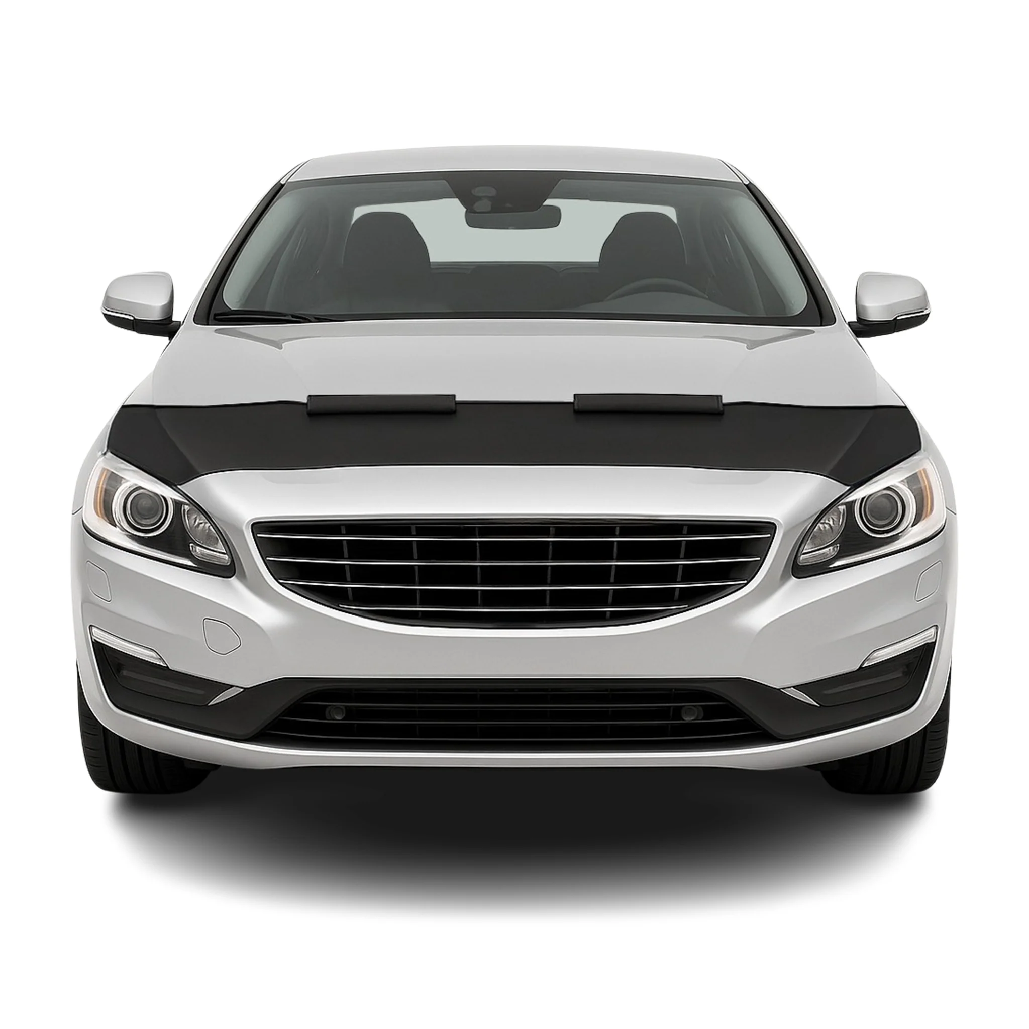 Haubenbra Steinschlagschutz Bonnet Bra für Volvo S60 2014-2018 Schwarz Halb