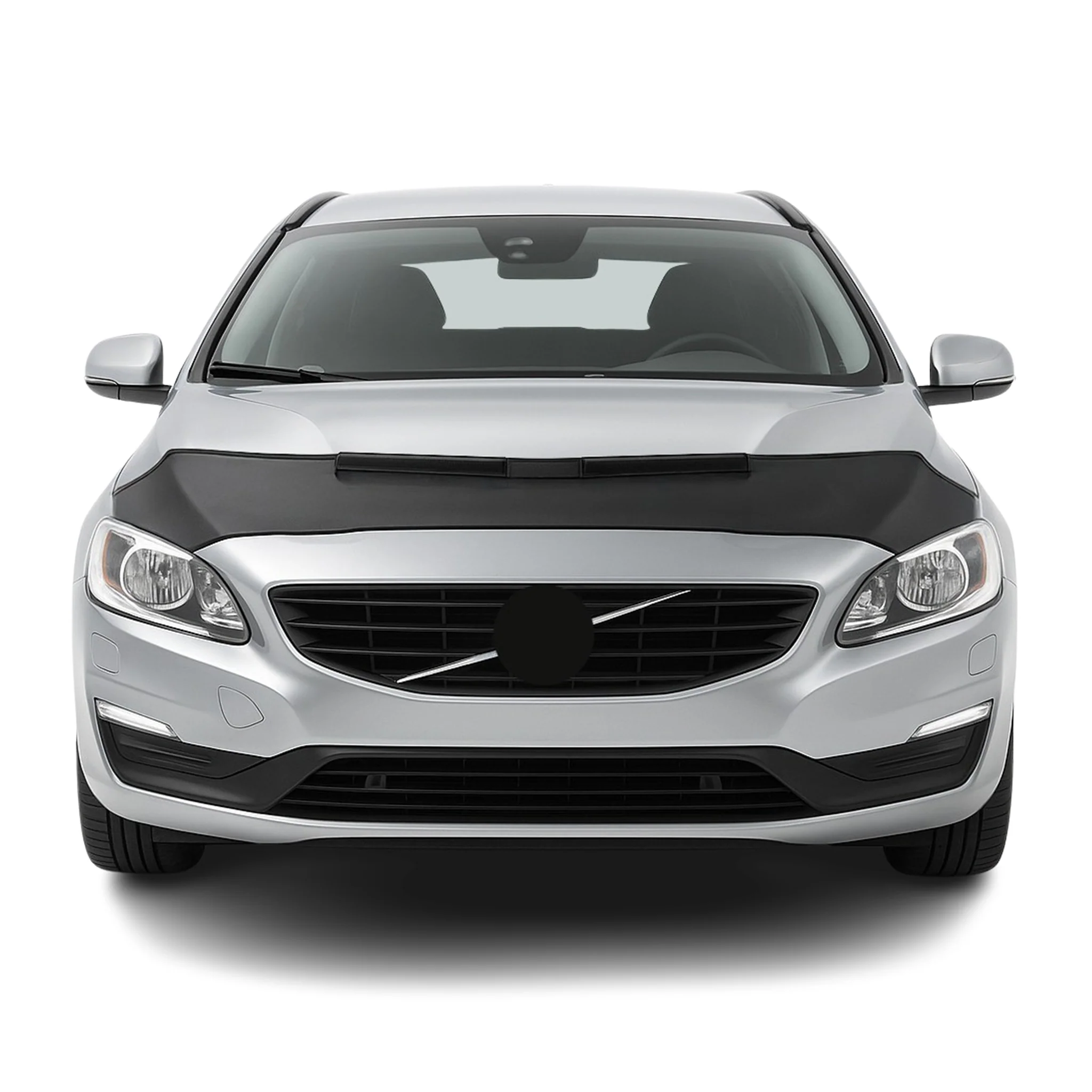 Haubenbra Steinschlagschutz Bonnet Bra für Volvo V60 2013-2018 Schwarz Halb