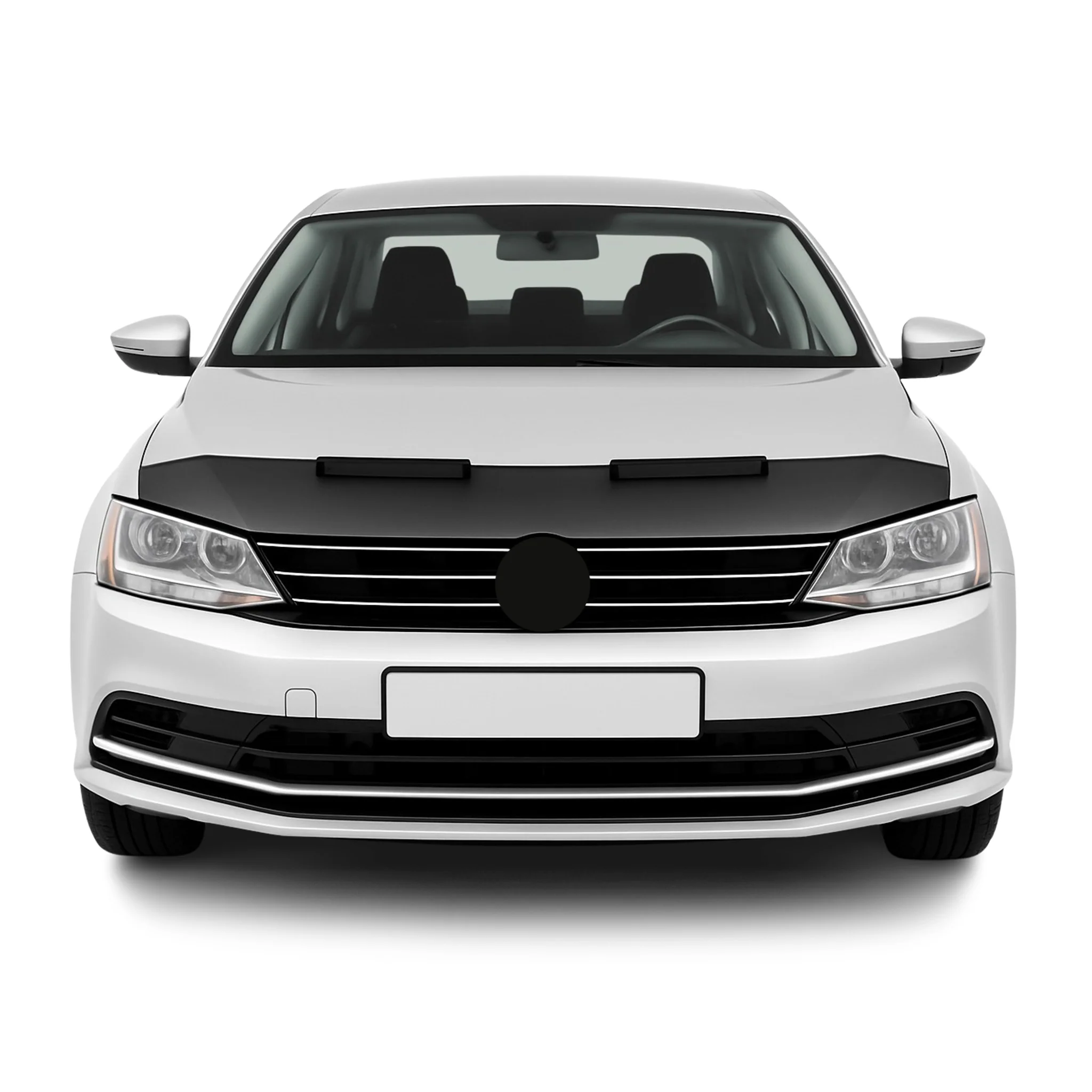 Haubenbra Steinschlagschutz Bonnet Bra für VW Jetta 2010-2018 Schwarz Halb
