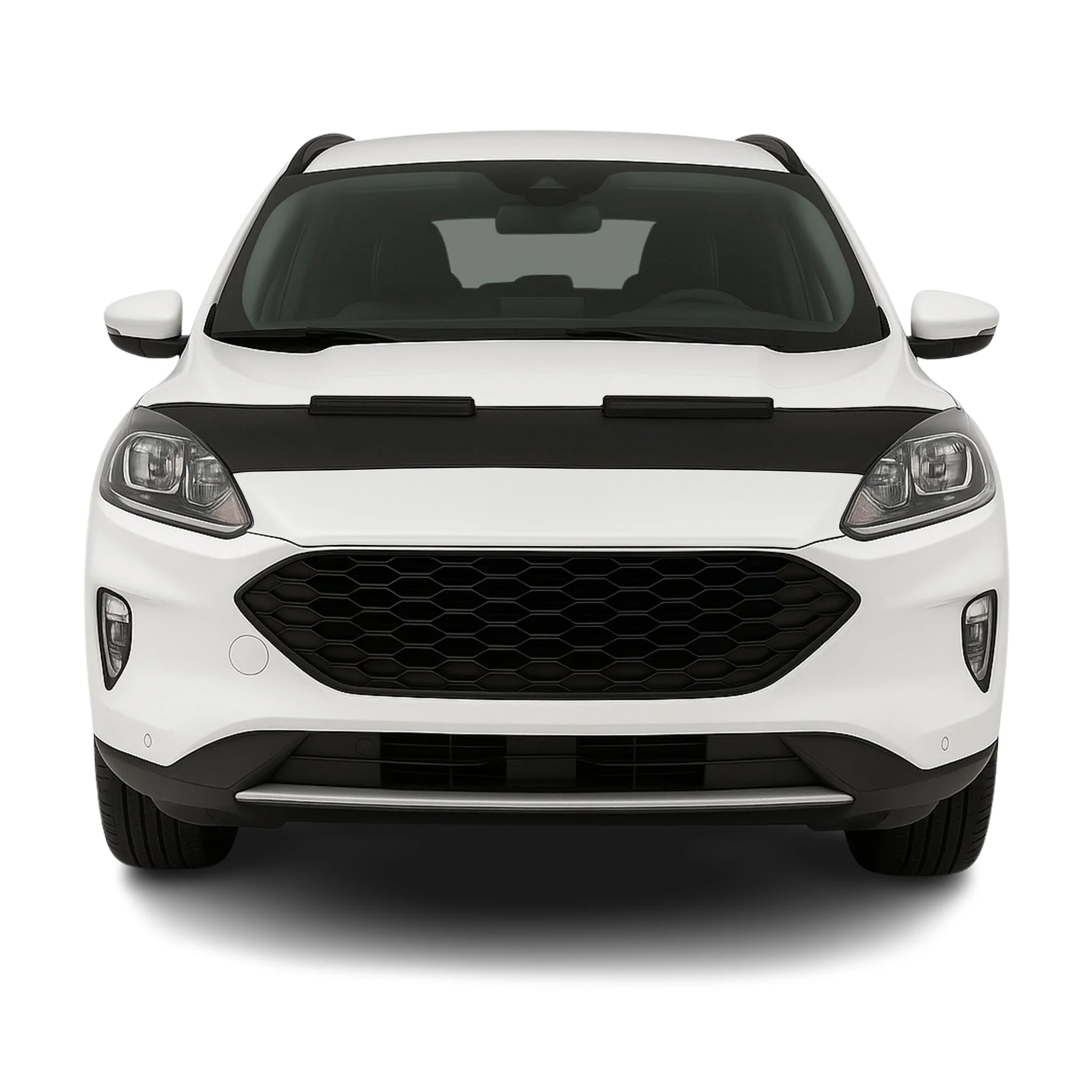 Haubenbra Steinschlagschutz Bonnet Bra für Ford Kuga III 2019-2026 Schwarz Halb