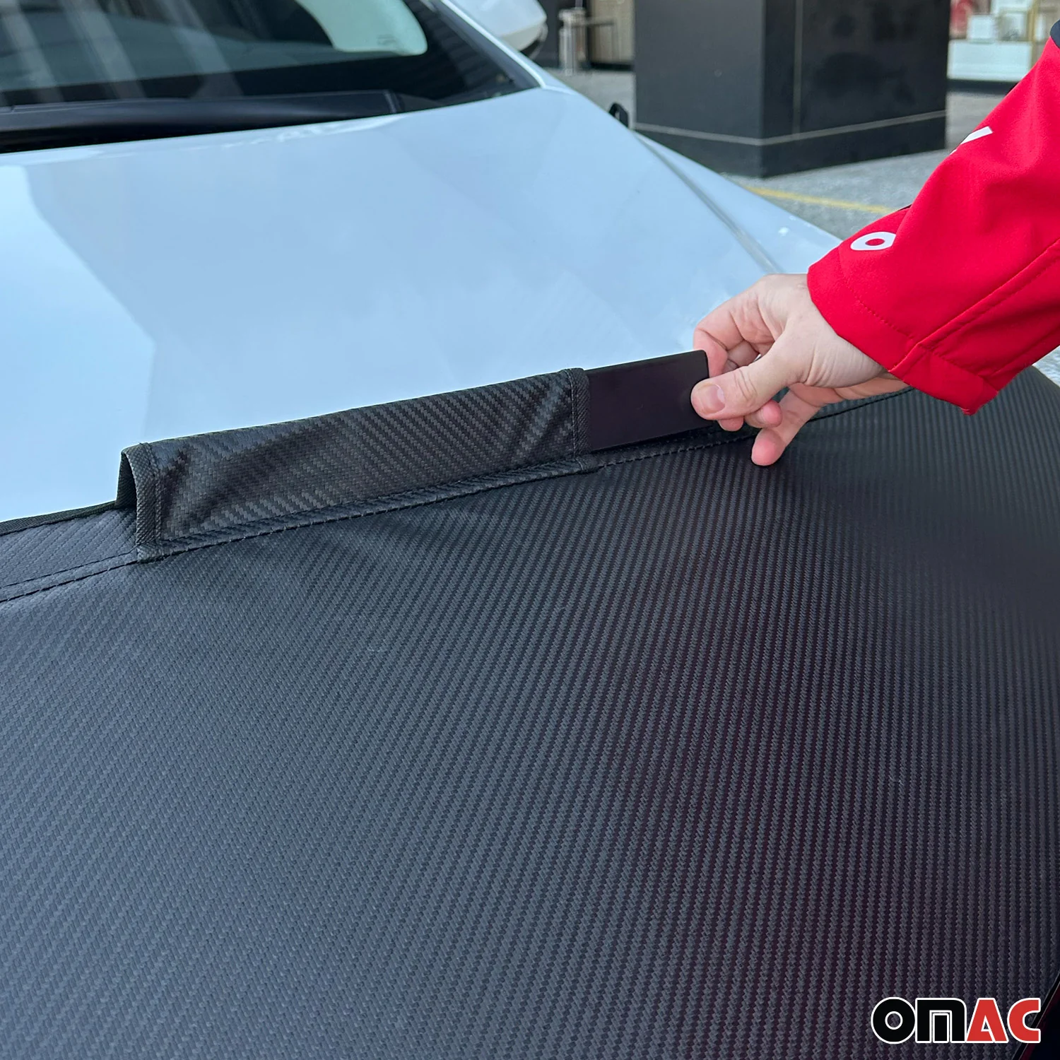 Haubenbra Steinschlagschutz Bonnet Bra für Ford Ranger II 2009-2012 Carbon Halb - Image 5