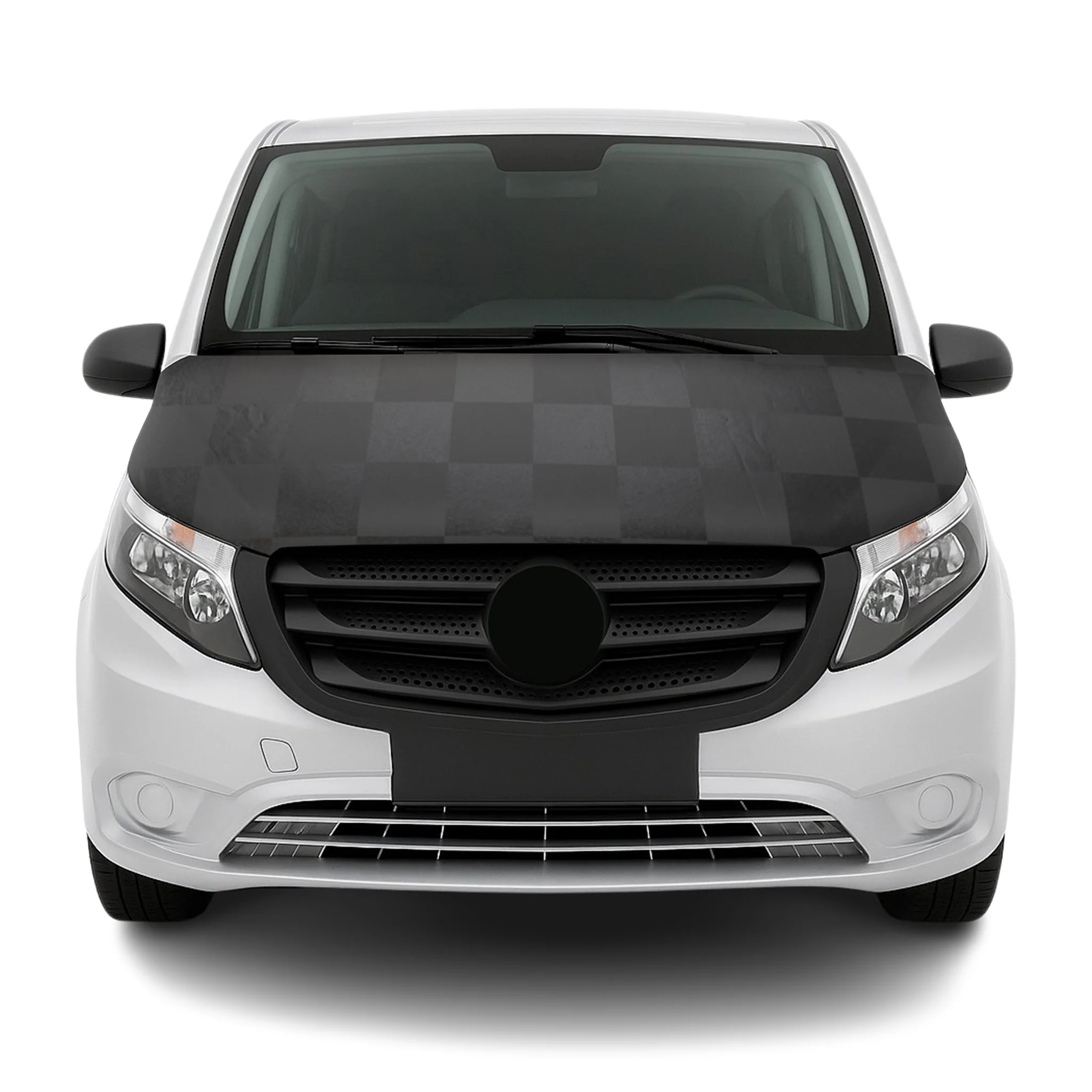 Haubenbra Steinschlagschutz Bonnet Bra für Mercedes Vito W447 2014-2026 Kariert