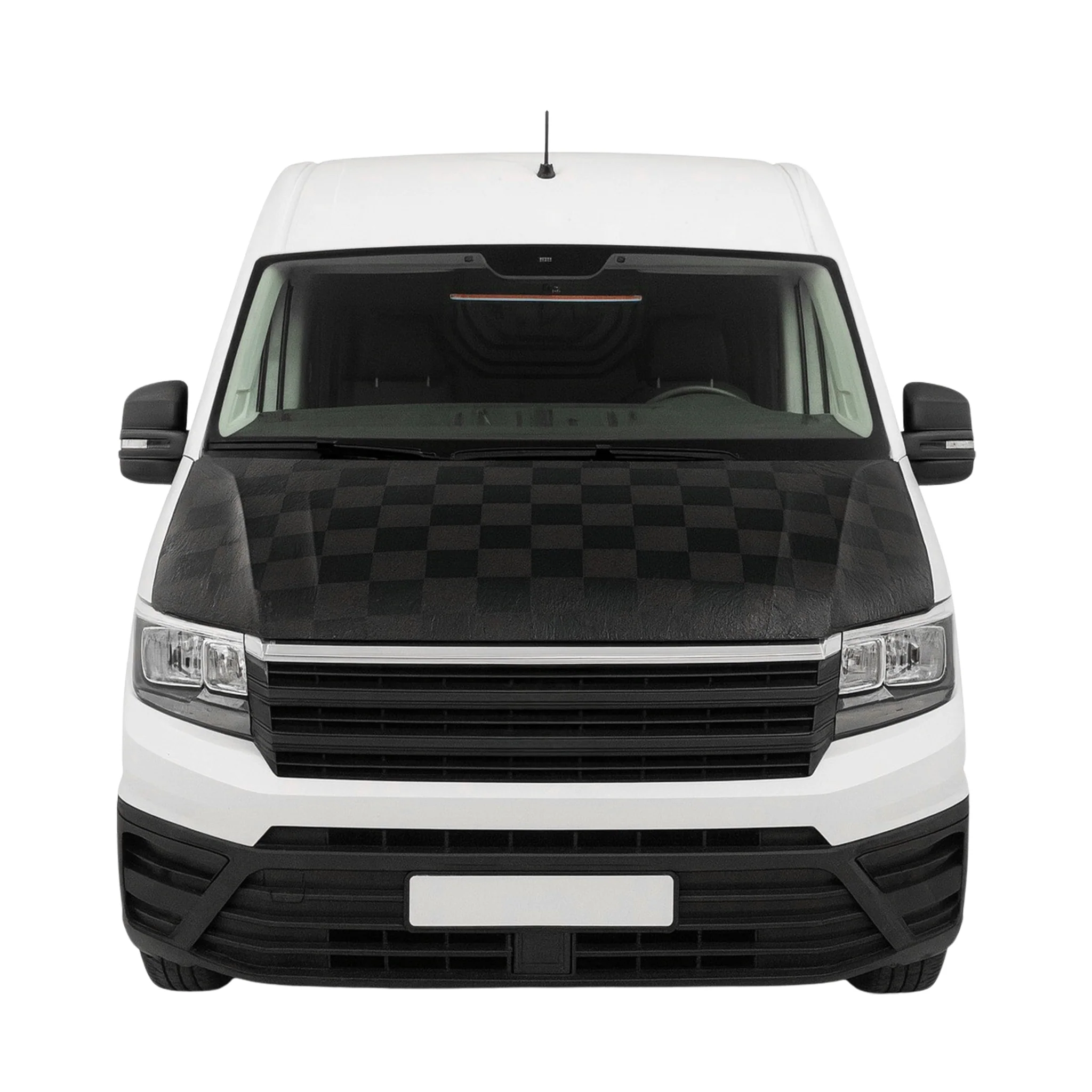Haubenbra Steinschlagschutz Bonnet Bra für VW Crafter 2016-2024 Kariert 1tlg