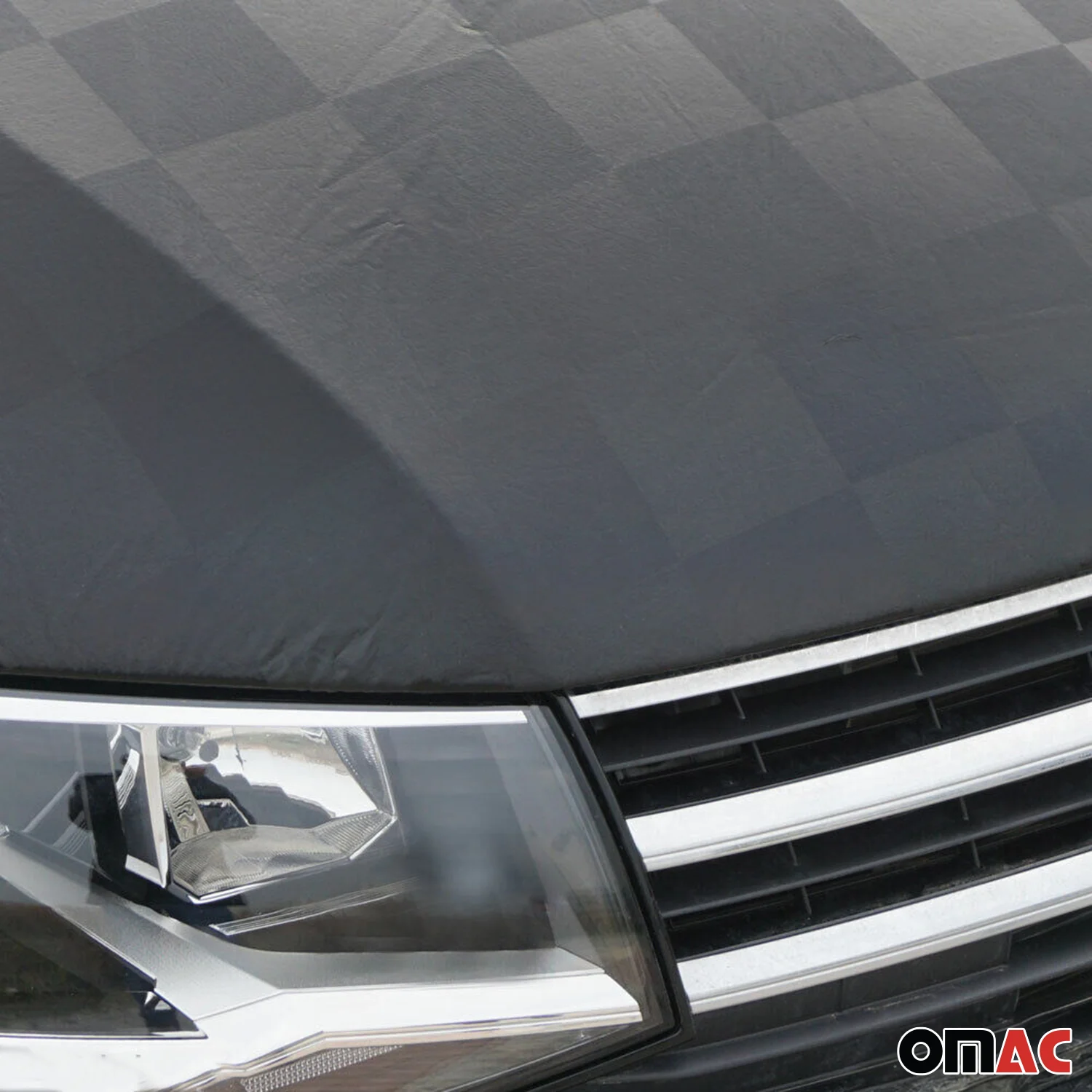 Haubenbra Steinschlagschutz Bonnet Bra für VW Crafter 2016-2024 Kariert 1tlg - Image 6