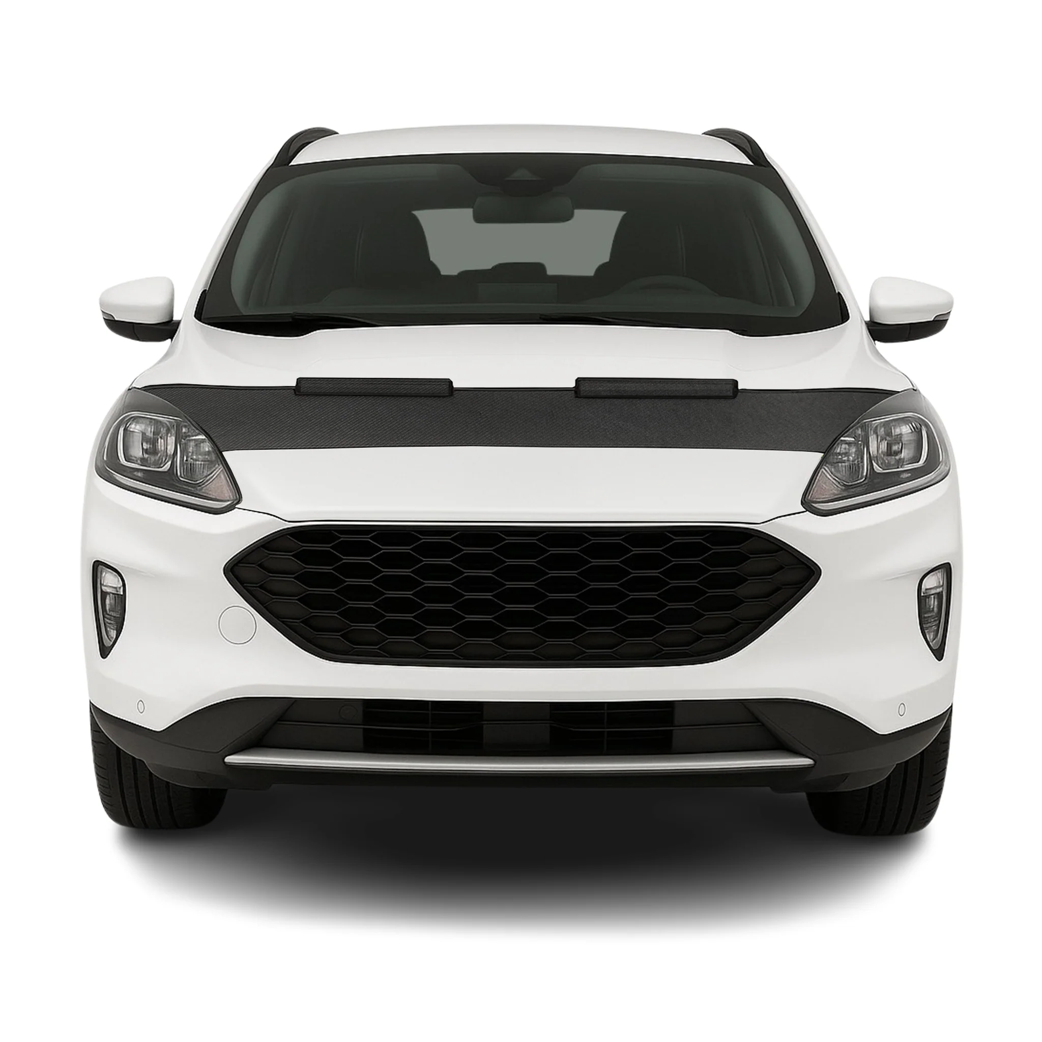 Haubenbra Steinschlagschutz Bonnet Bra für Ford Kuga 2019-2026 Carbon Optik Halb