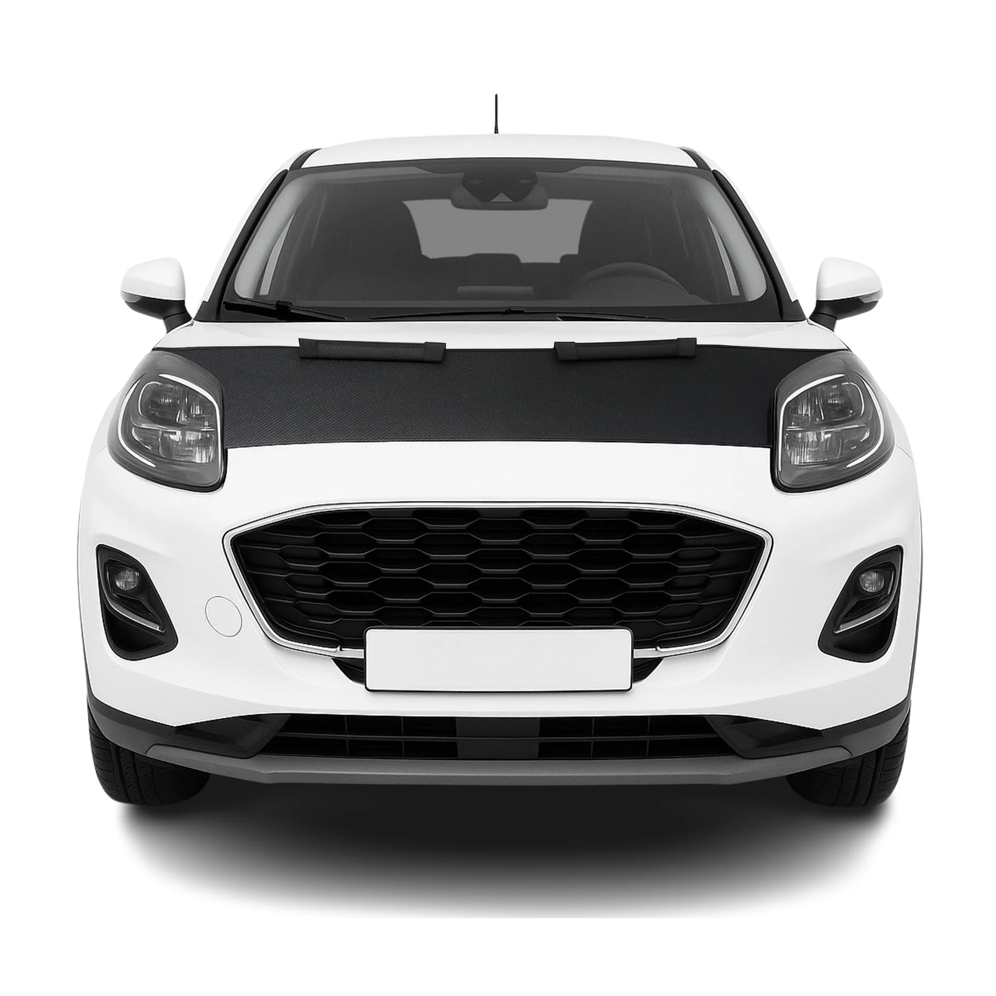Haubenbra Steinschlagschutz Bonnet Bra für Ford Puma 2019-2026 Carbon Optik Halb