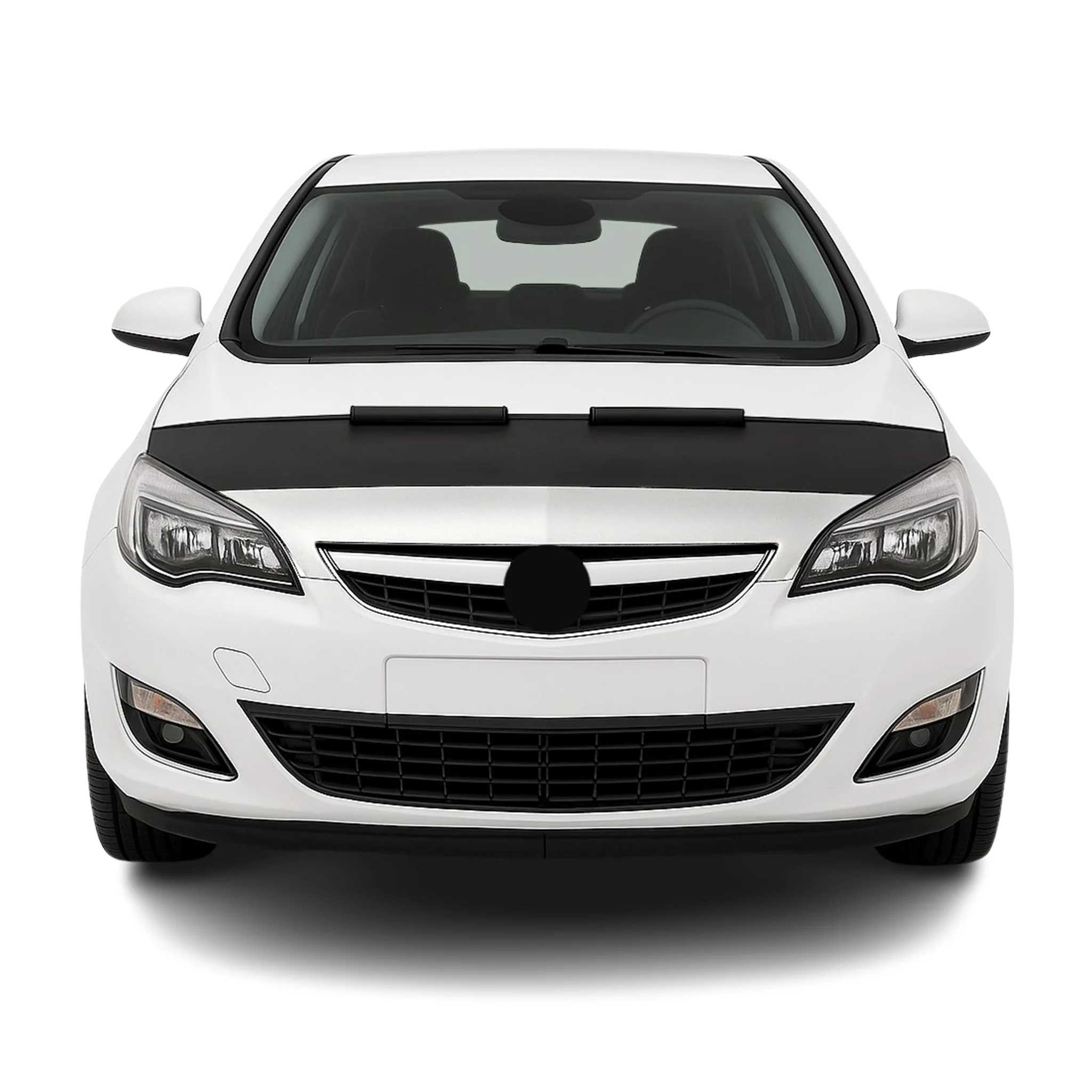 Haubenbra Steinschlagschutz Bonnet Bra für Opel Astra J 2009-2015 Schwarz Halb