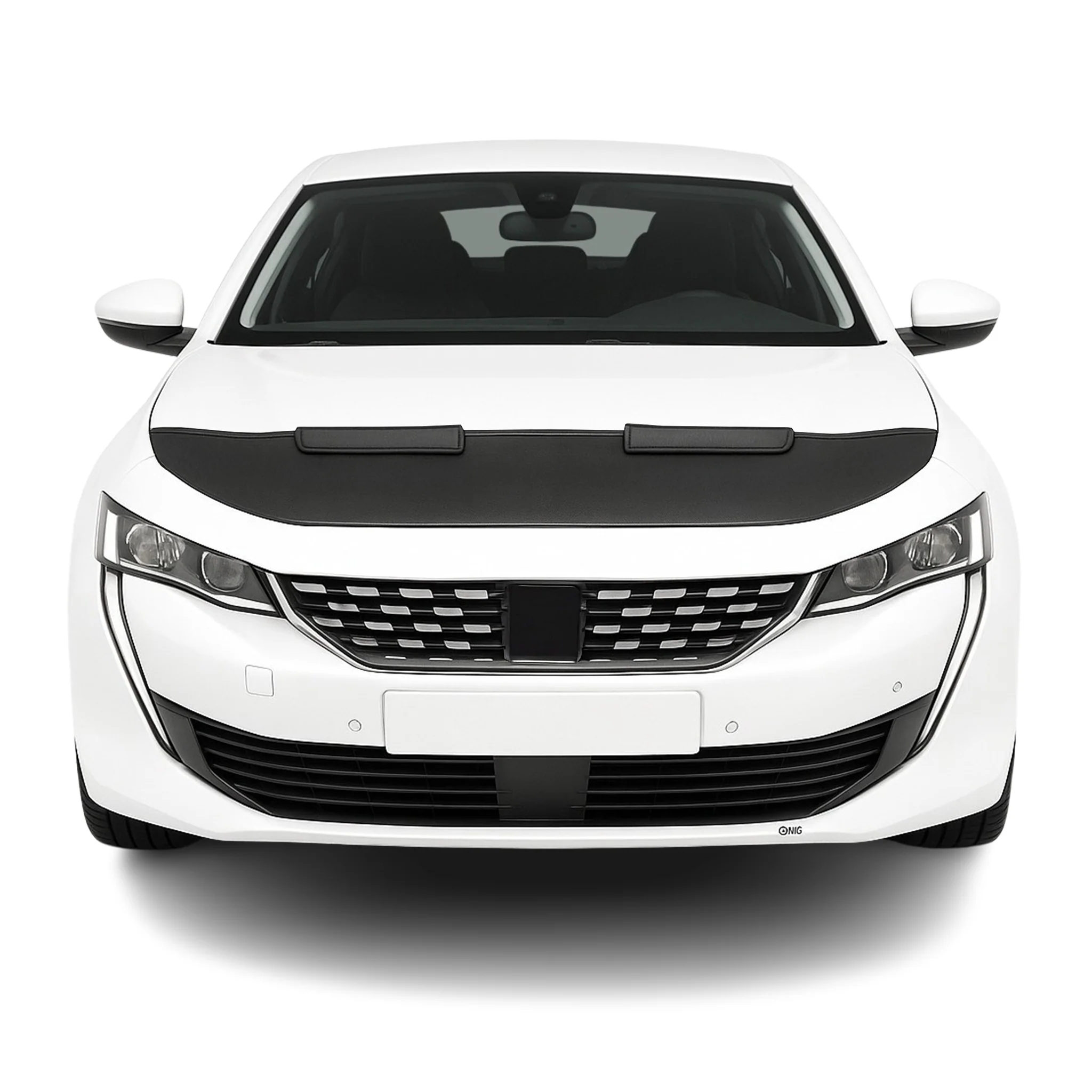Haubenbra Steinschlagschutz Bonnet Bra für Peugeot 508 2018-2025 Schwarz Halb