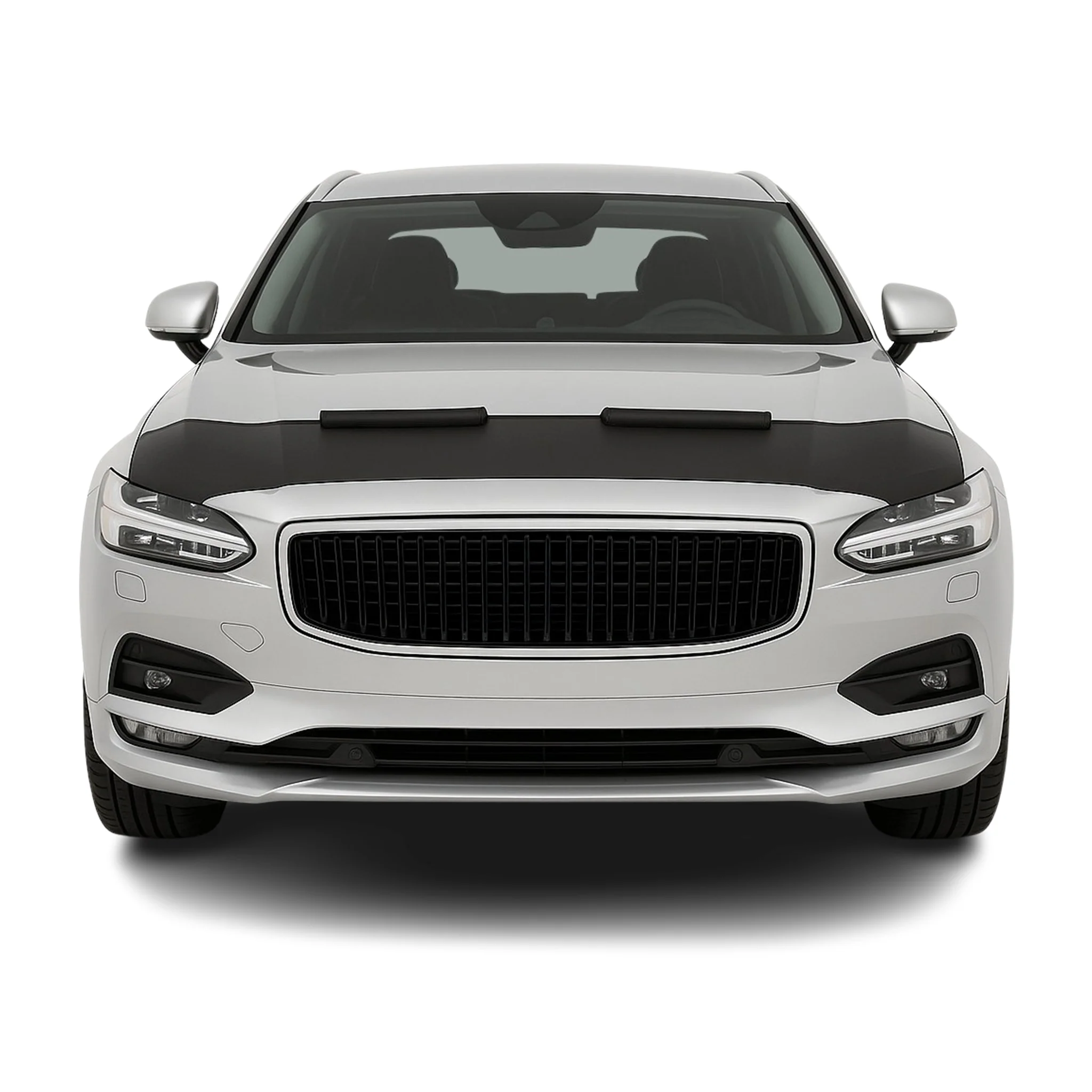 Haubenbra Steinschlagschutz Bonnet Bra für Volvo S90 2017-2025 Schwarz Halb