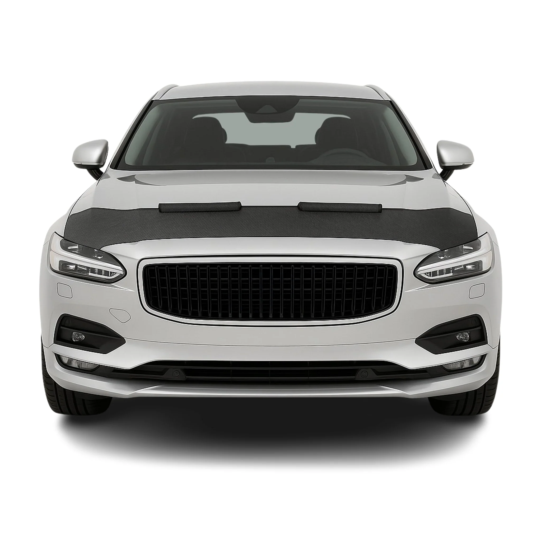 Haubenbra Steinschlagschutz Bonnet Bra für Volvo V90 2016-2025 Carbon Optik Halb
