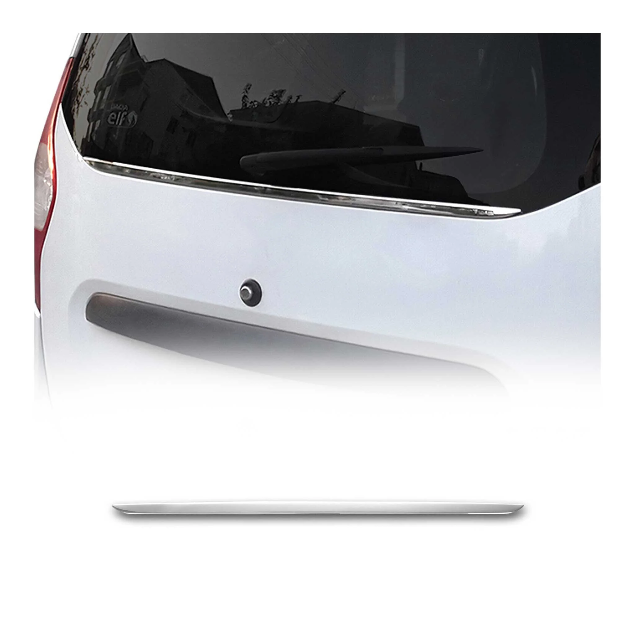 Heckklappe Fenster Leiste für Dacia Lodgy 2012-2022 Unten Edelstahl Chrom 1tlg