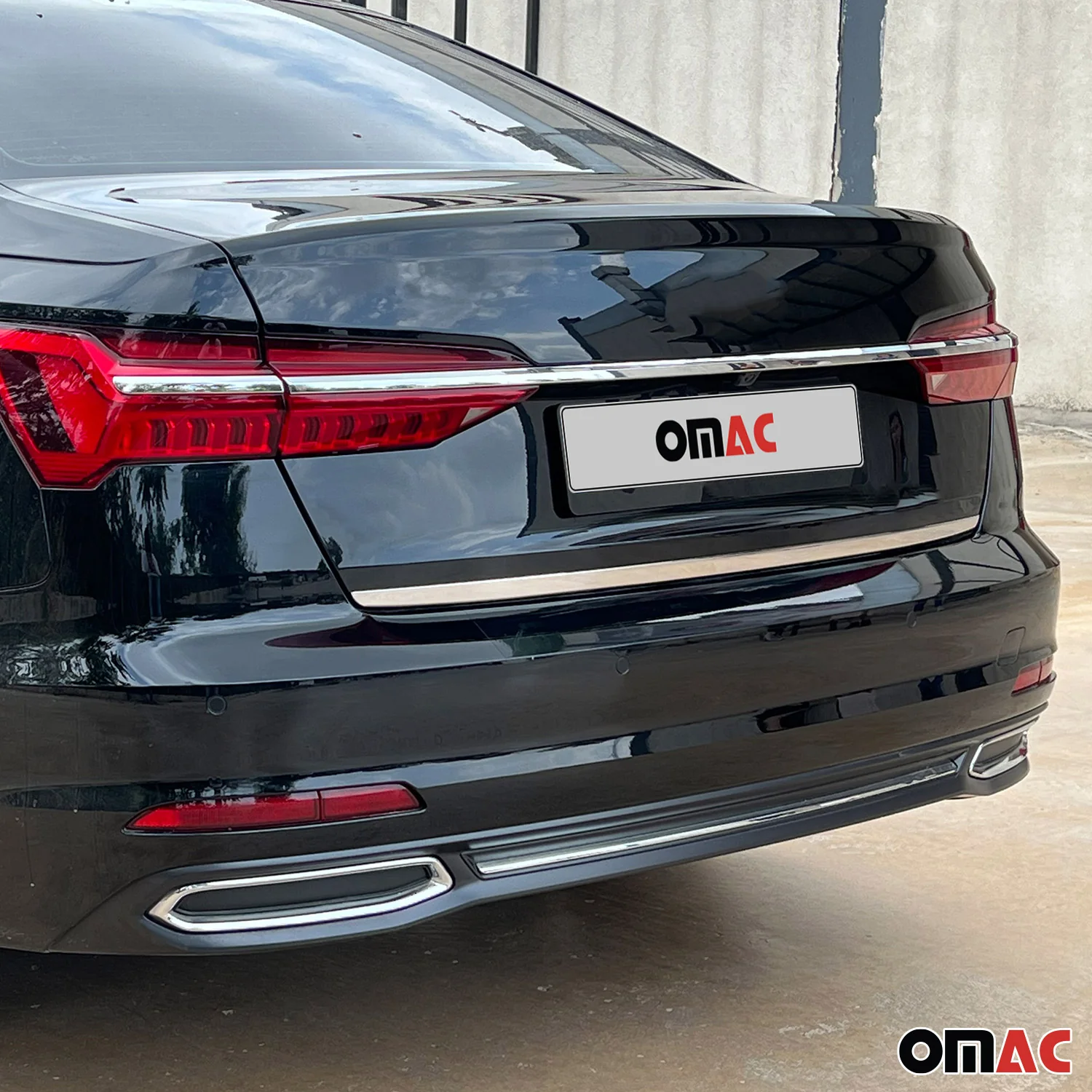 Kofferraumleiste Heckleiste für Audi A6 Limo C8 2018-2025 Edelstahl Chrom - Image 3