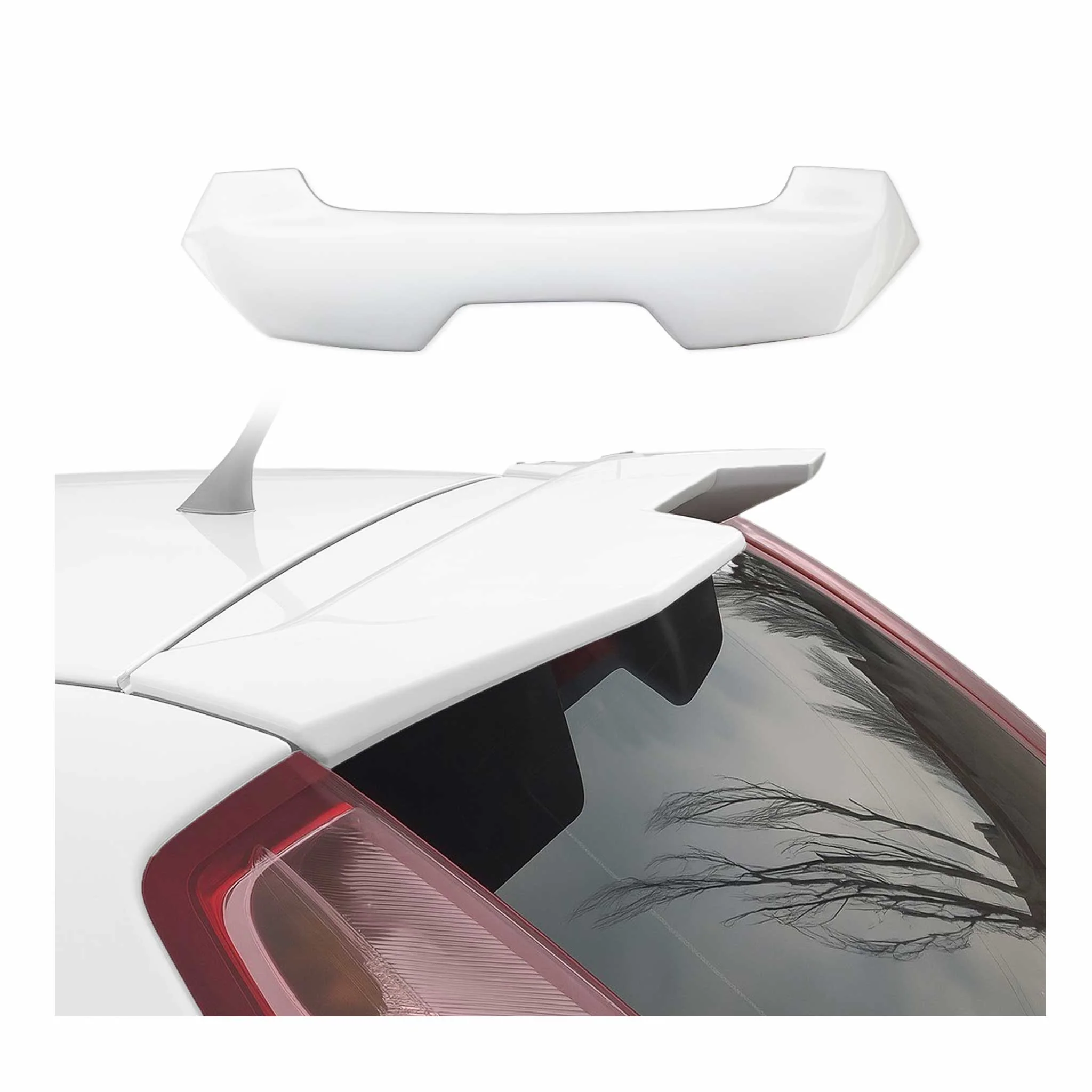 Heckspoiler Dachspoiler für Fiat Punto Evo Grande Punto 2005-2012 Weiß Lackiert