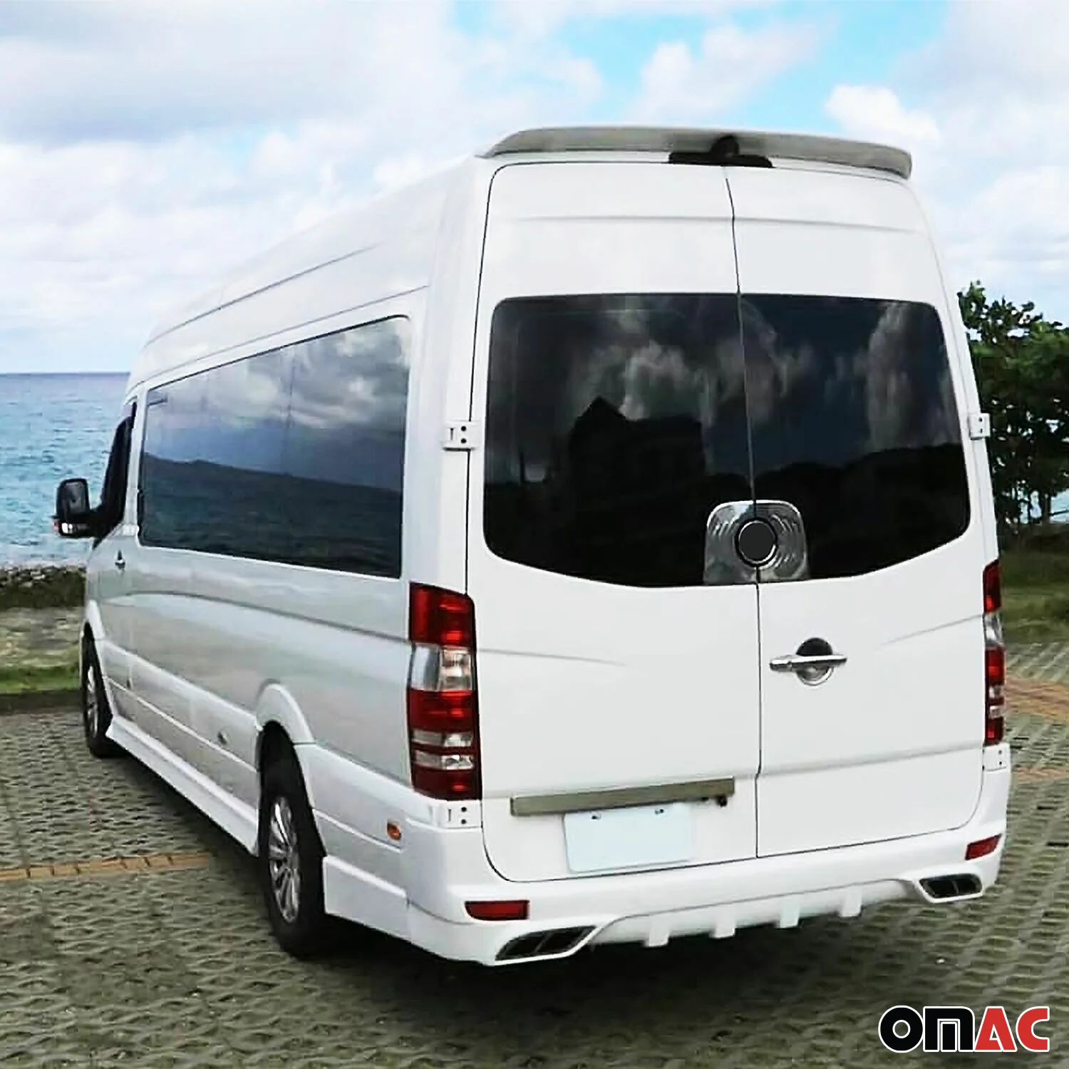 Heckspoiler Dachspoiler für Mercedes Sprinter 906 H2 2006-2018 ABS Grundiert - Image 4