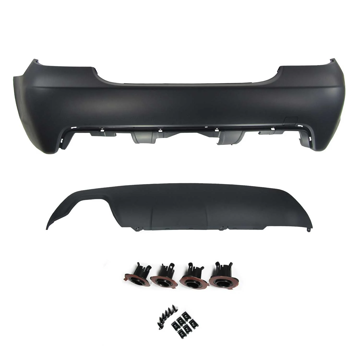 JOM Heckstoßstange für BMW E60 2003-2010 Schwarz 1tlg - Image 3