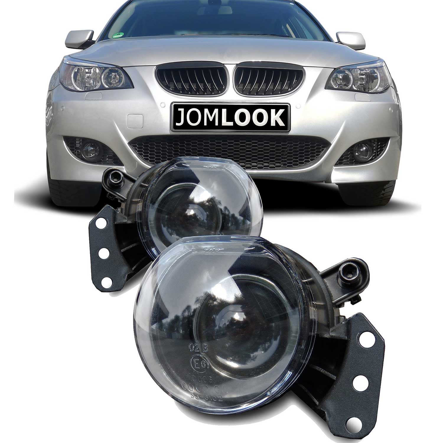 JOM Nebelscheinwerfer für BMW E60 2003-2007 Klarglas mit Projektor Linse
