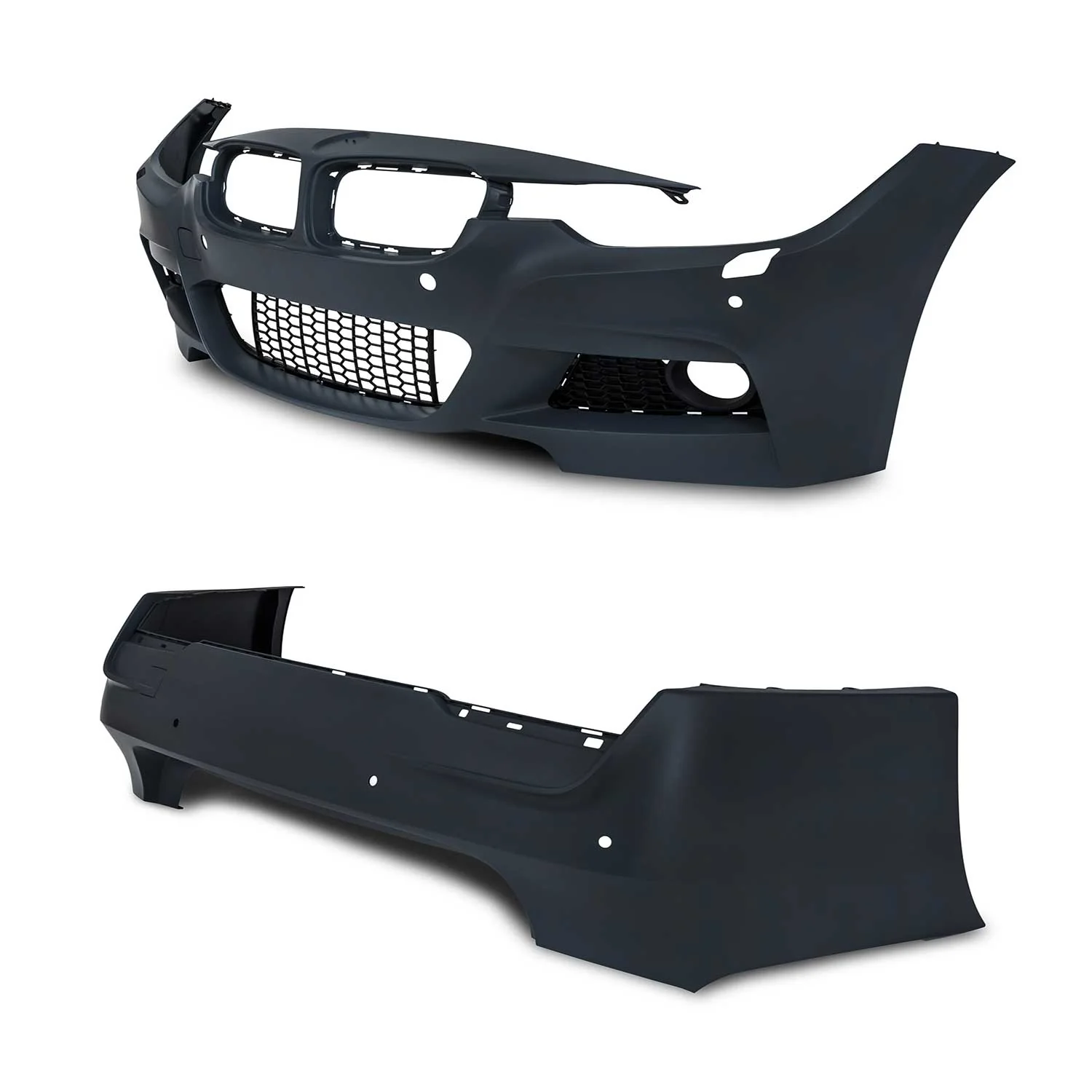 JOM Stoßstangen Kit & Seitenschweller für BMW F30 2011-2015 Schwarz - Image 3