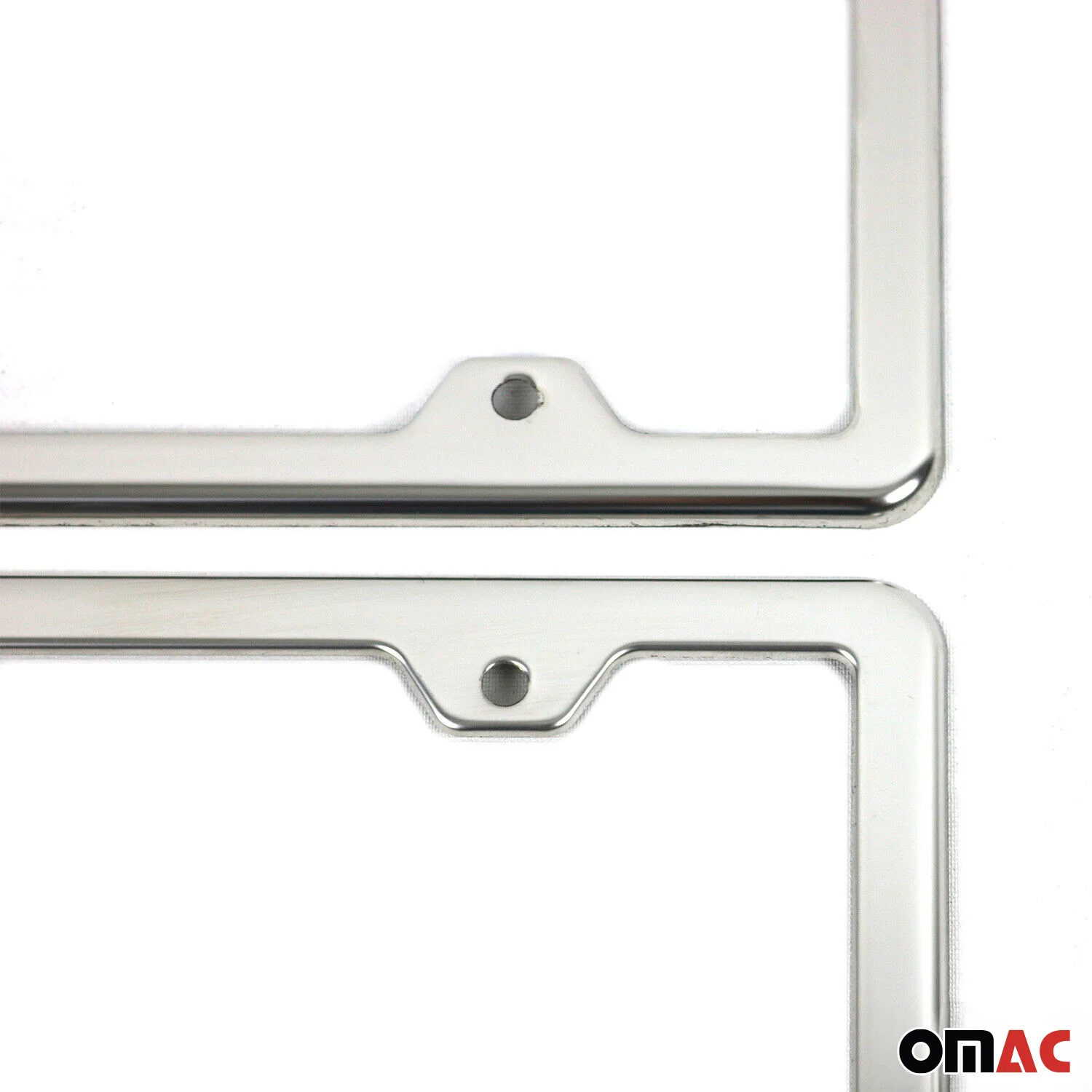 Kennzeichenhalter Nummernschildhalter Satz Chrom Edelstahl US Modell 2x - Image 5