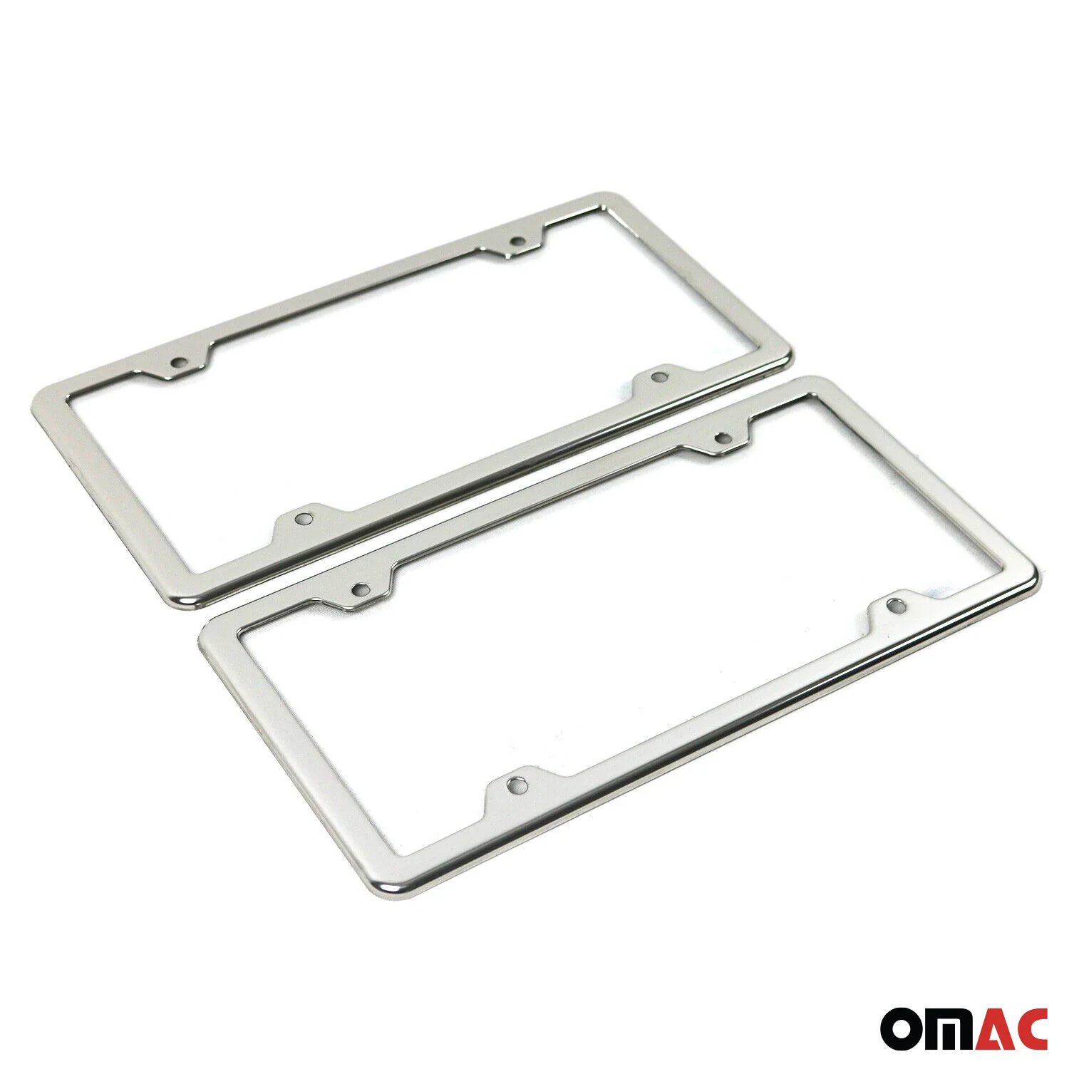 Kennzeichenhalter Nummernschildhalter Satz Chrom Edelstahl US Modell 2x - Image 8