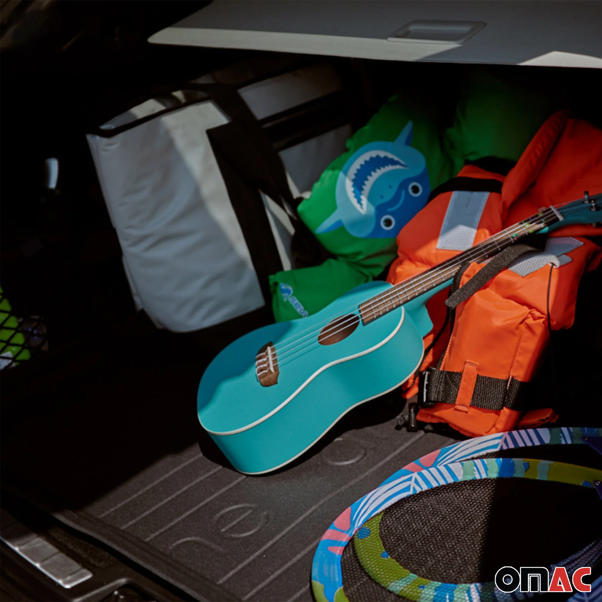 Kofferraummatte für Citroën C4 Picasso I 2006-2013 5Sitze TPE Schwarz 1 tlg - Image 8