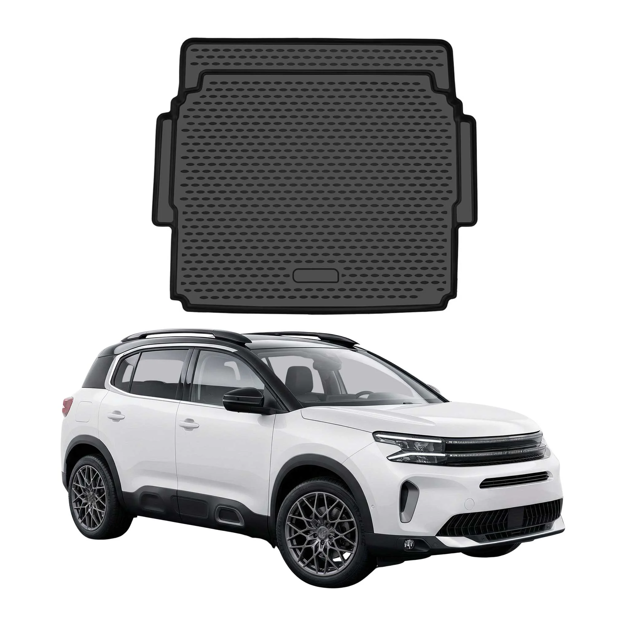 Kofferraummatte Laderaumwanne für Citroen C5 Aircross 2022-2025 Facelift TPE