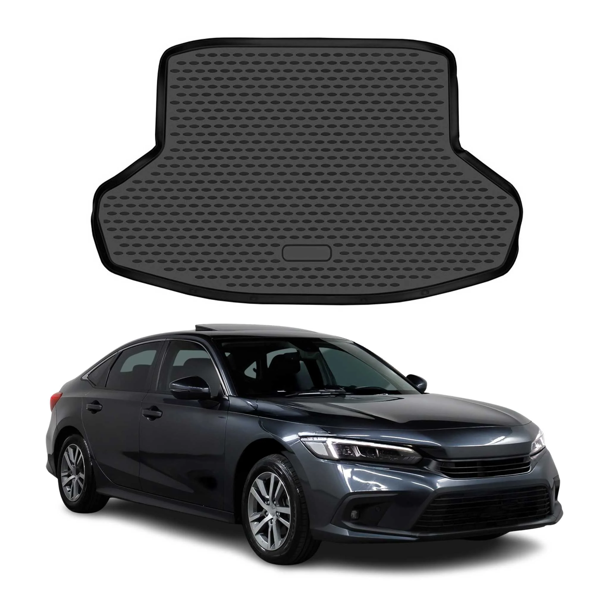 Kofferraummatte Laderaumwanne für Honda Civic mk11 Limo 2021-2026 TPE Schwarz