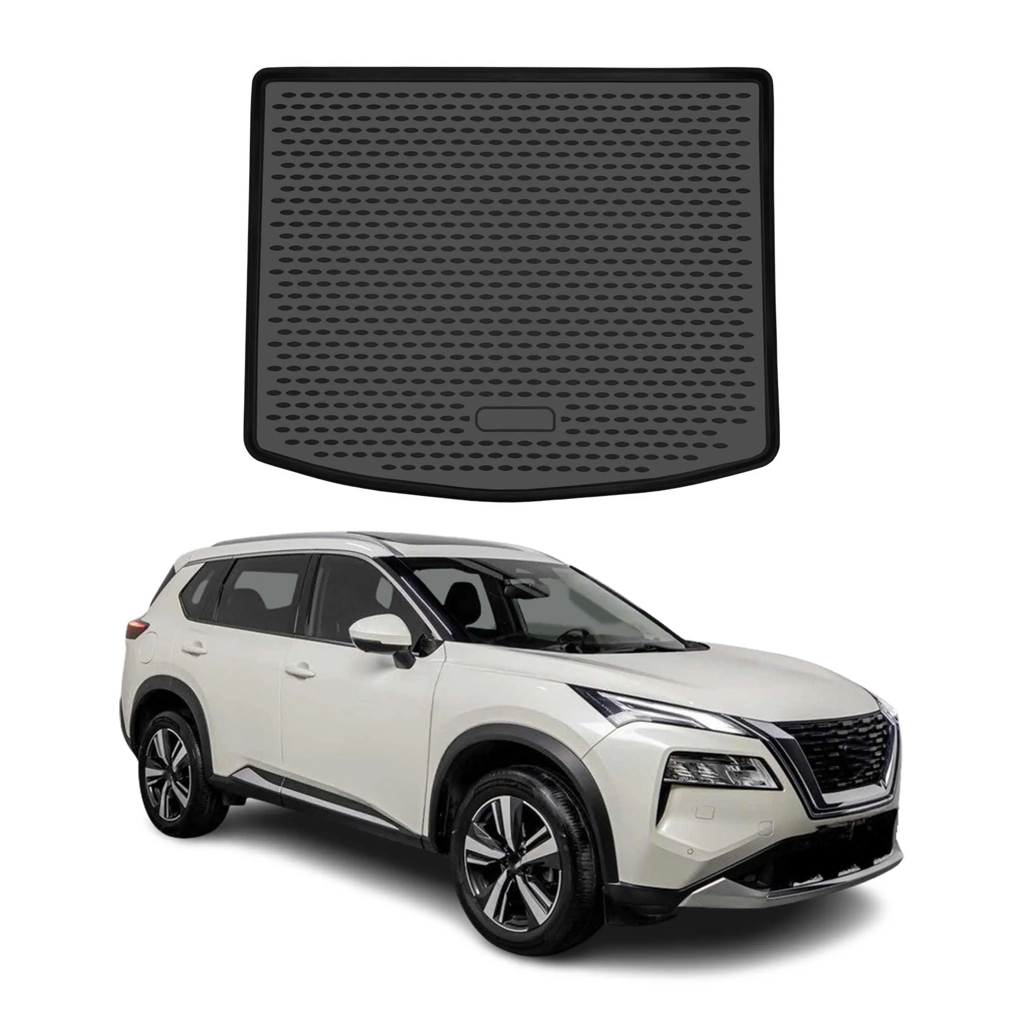 Kofferraummatte Laderaumwanne für Nissan X-Trail T33 IV 2022-2026 TPE Schwarz