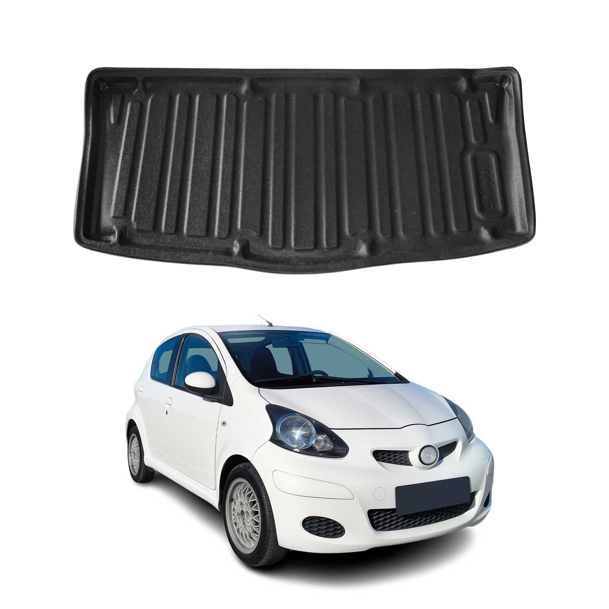 Kofferraumwanne Laderaumwanne für Toyota Aygo 2005-2014 Schrägheck Gummi TPE