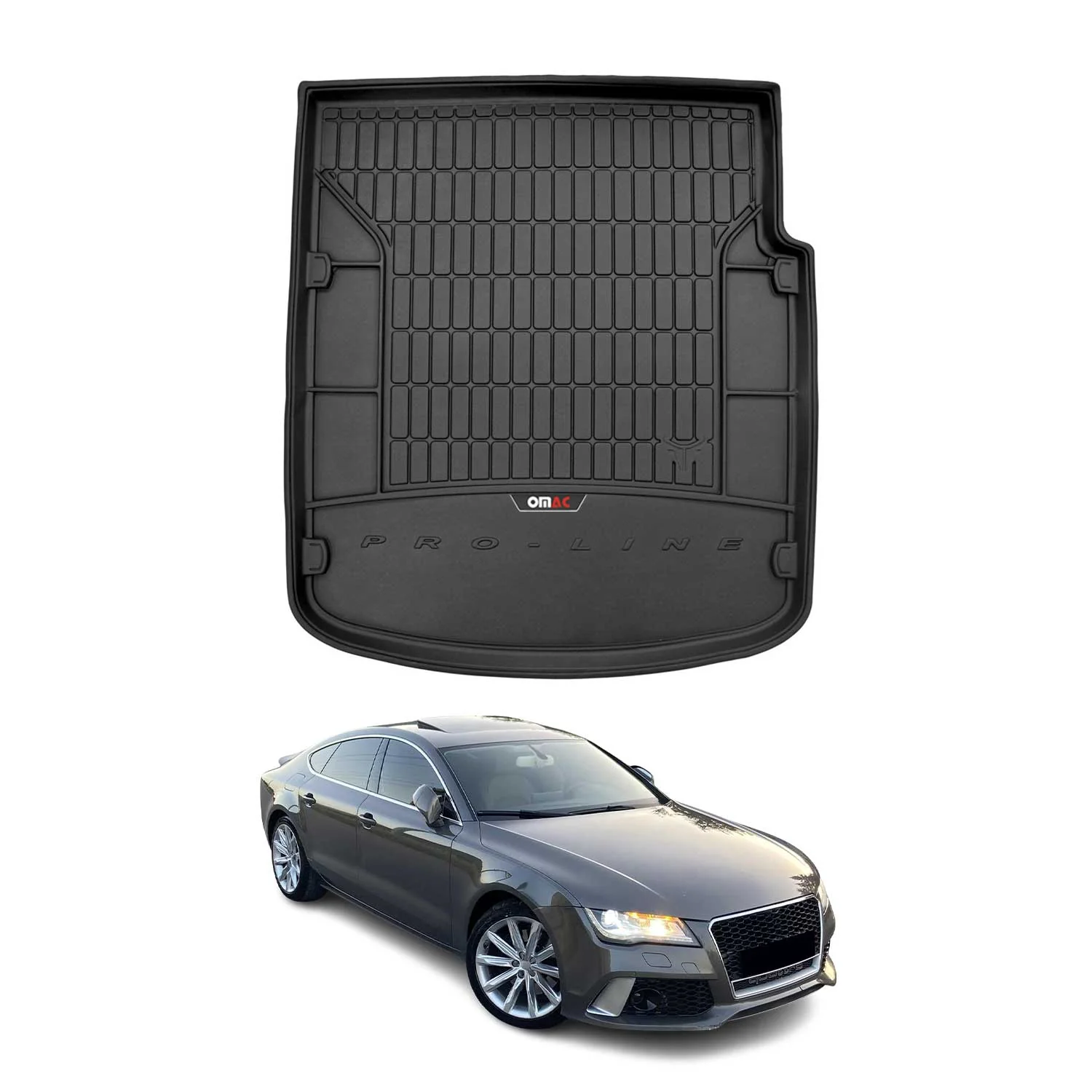 OMAC Gummi Kofferraumwanne für Audi A7 Sportback 2010-2018 TPE Laderaumwanne