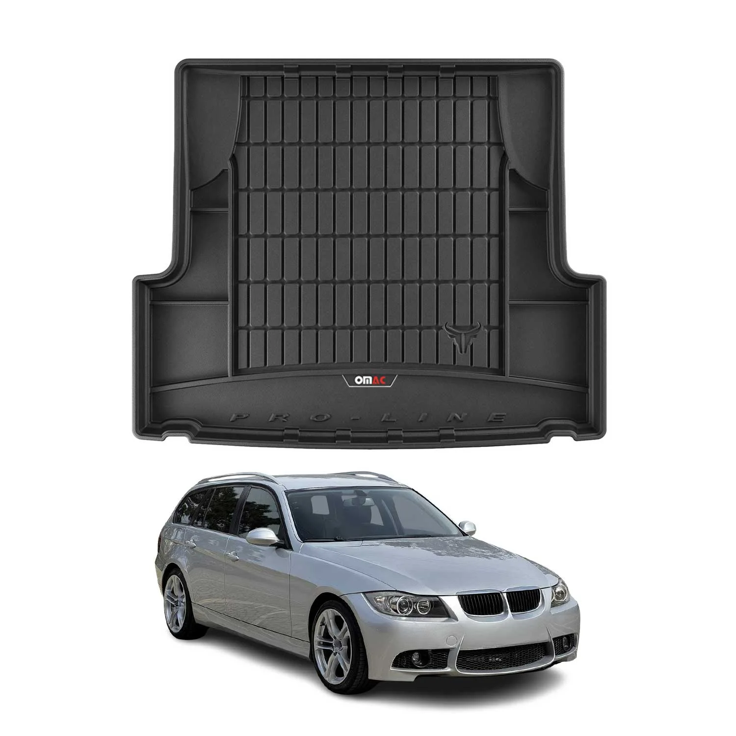 OMAC Gummi Kofferraumwanne für BMW 3er E91 Touring 2004-2012 TPE Laderaumwanne