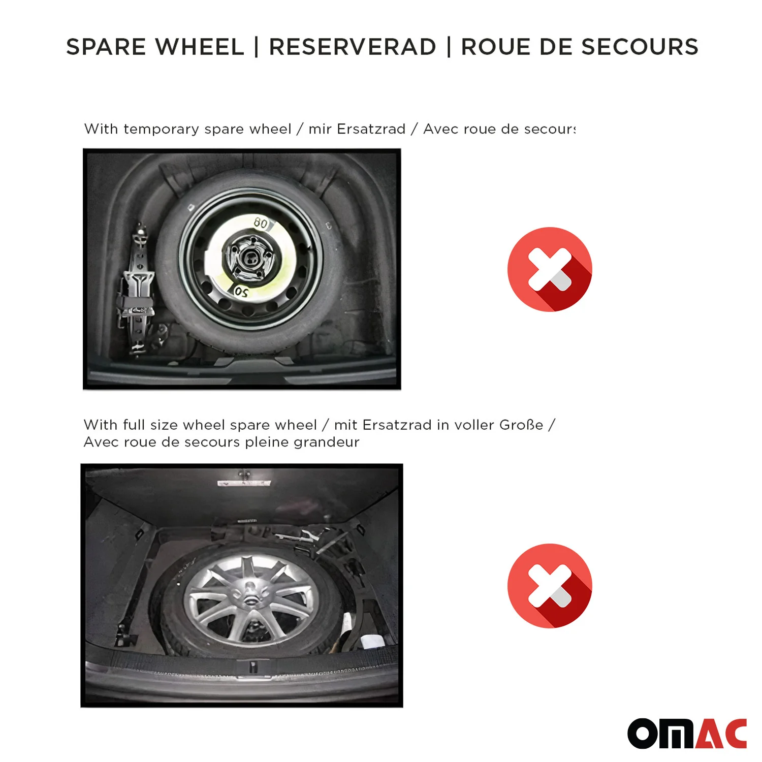 OMAC Gummi Kofferraumwanne für BMW 5er M5 Limo G30 F90 2017-2023 TPE Schwarz - Image 3