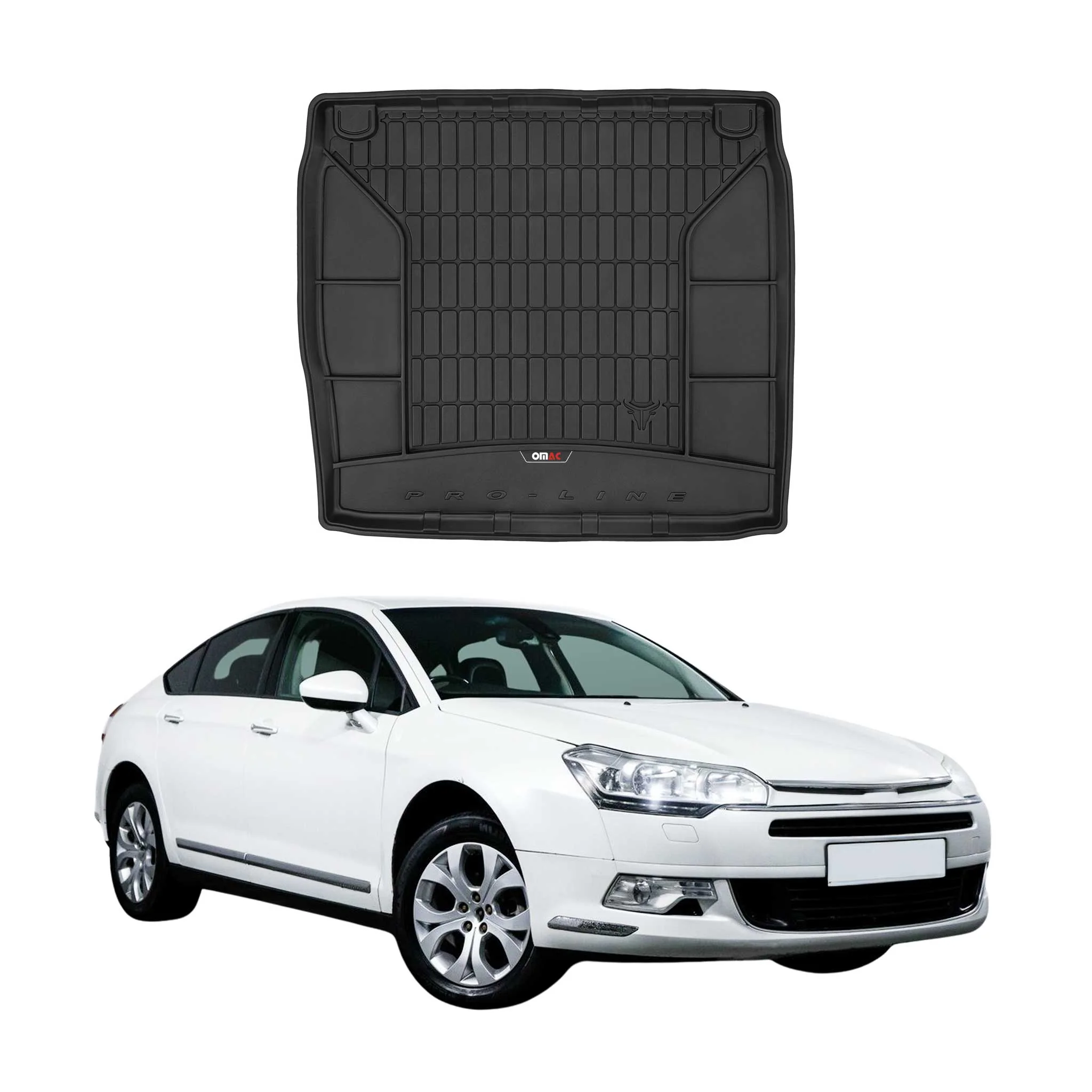 OMAC Gummi Kofferraumwanne für Citroen C5 Limo 2008-2017 TPE Laderaumwanne