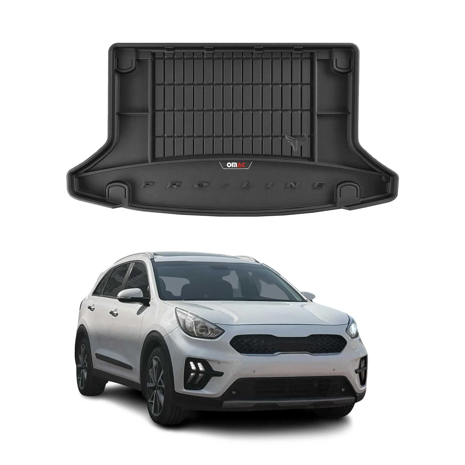 OMAC Gummi Kofferraumwanne für Kia e-Niro mk1 2018-2022 TPE Laderaumwanne