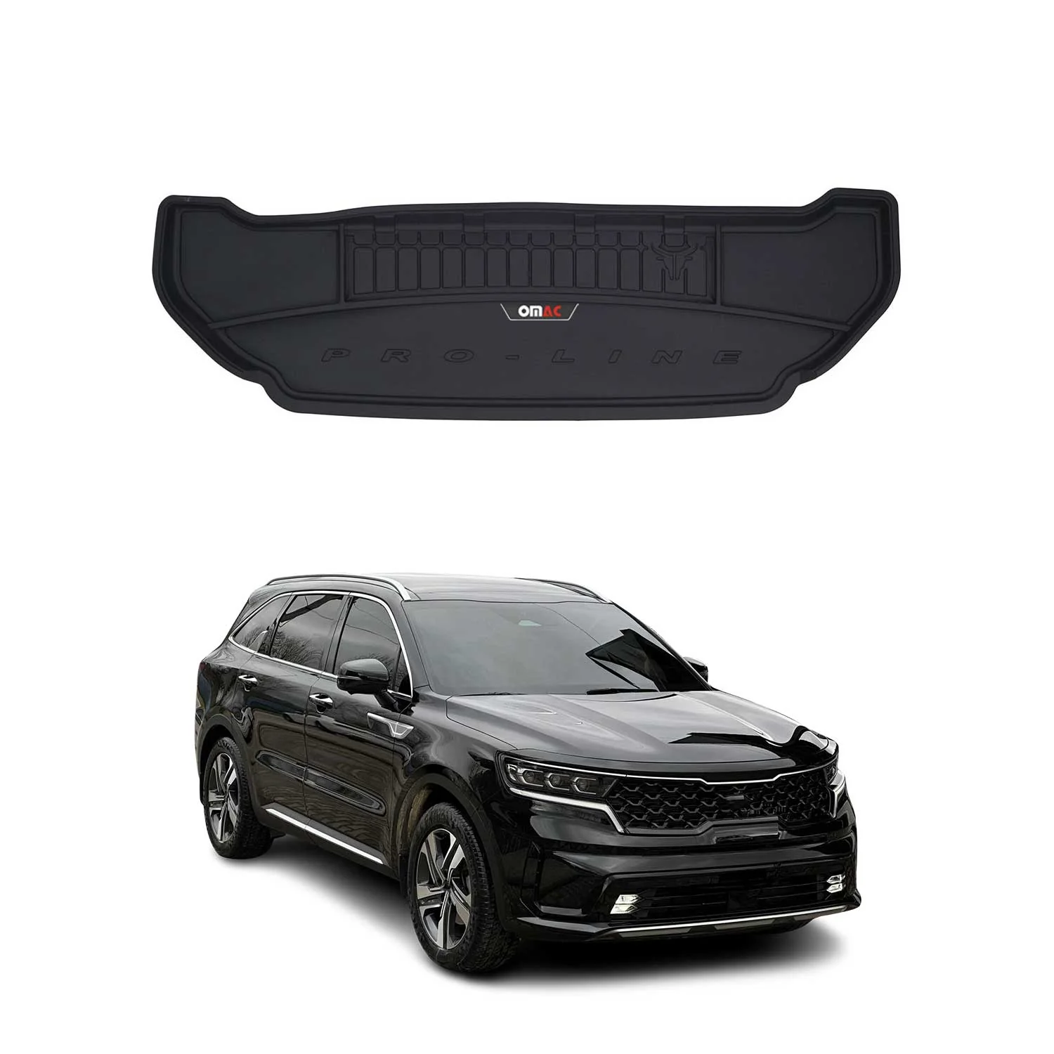 OMAC Gummi Kofferraumwanne für Kia Sorento 2014-2020 7 Sitze TPE Laderaumwanne