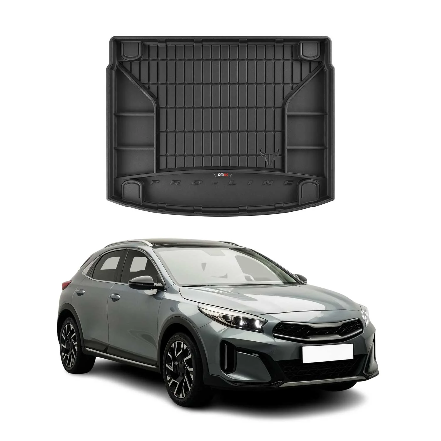 OMAC Gummi Kofferraumwanne für Kia XCeed 2019-2026 TPE Laderaumwanne Schwarz