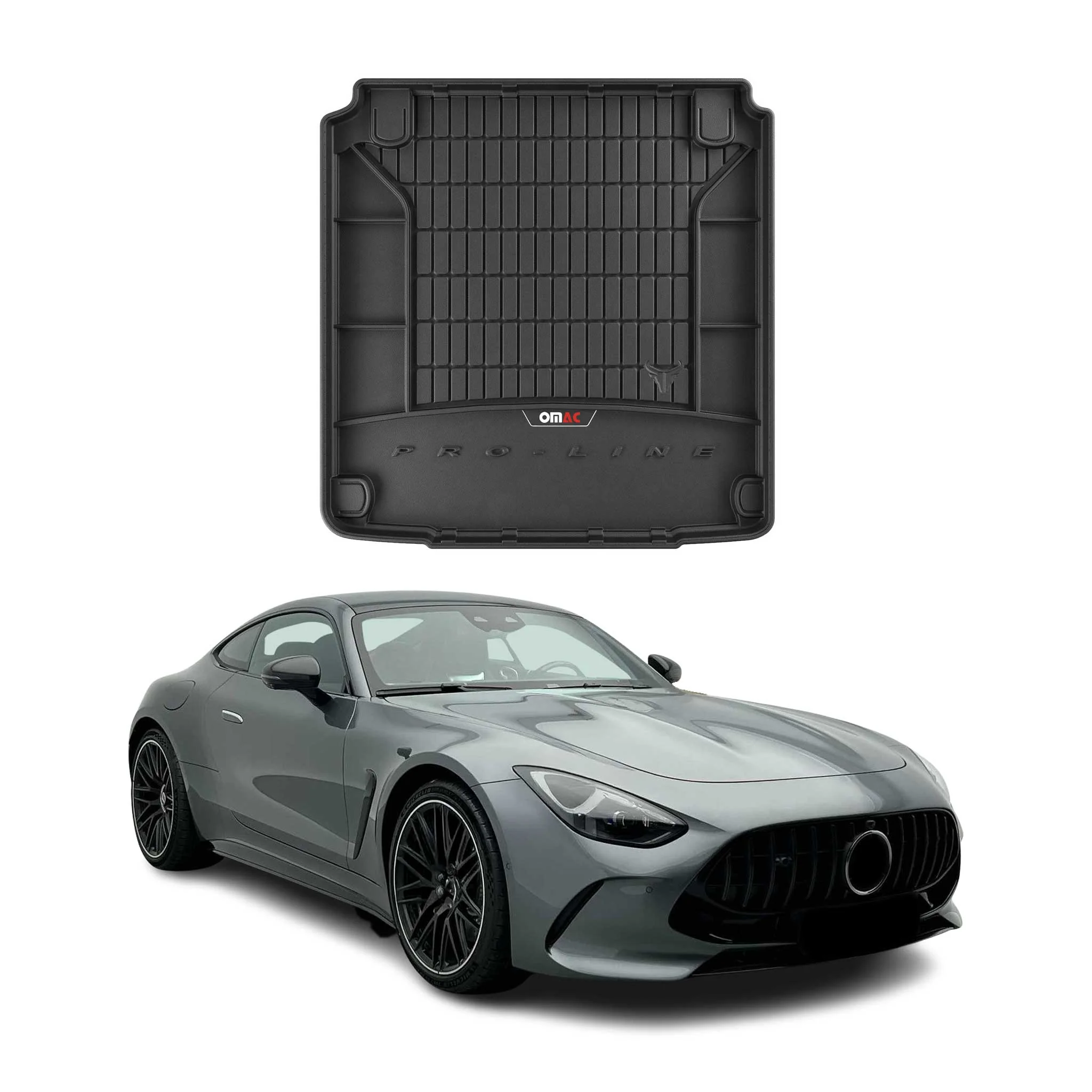 OMAC Gummi Kofferraumwanne für Mercedes AMG GT 53 63 2019-2026 TPE Laderaumwanne