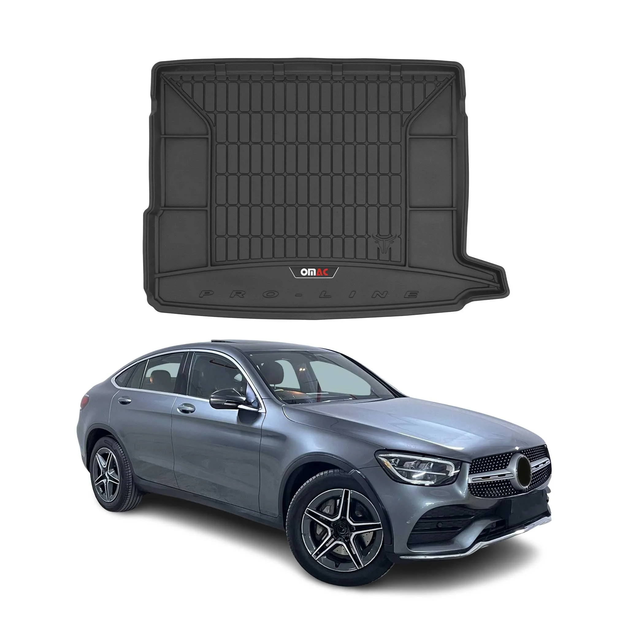 OMAC Gummi Kofferraumwanne für Mercedes GLC X253 2015-2019 TPE Laderaumwanne