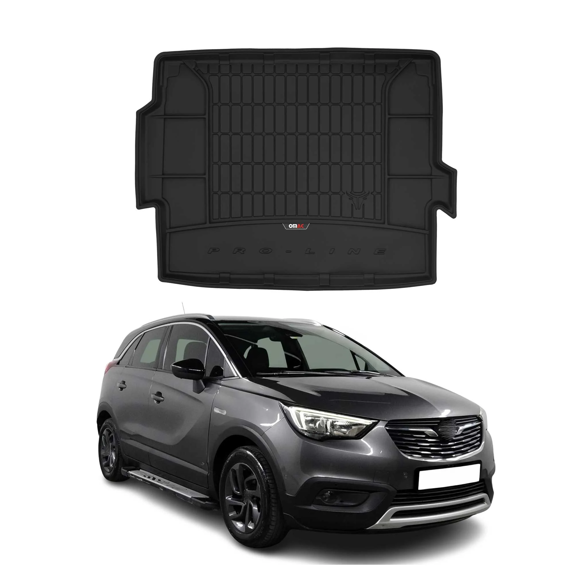 OMAC Gummi Kofferraumwanne für Opel Grandland X 2017-2024 TPE Laderaumwanne
