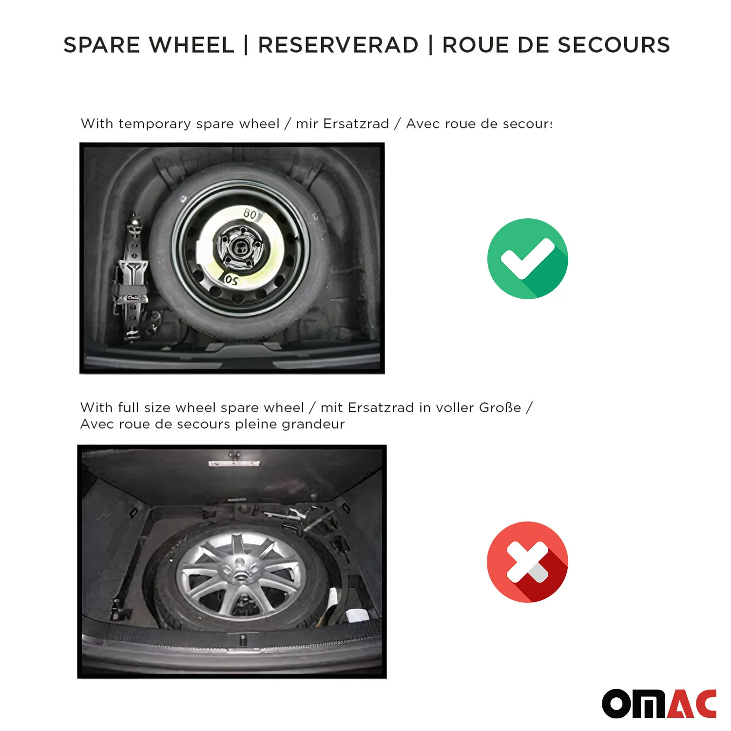 OMAC Gummi Kofferraumwanne für Opel Insignia 2008-2017 TPE Laderaumwanne Schwarz - Image 3
