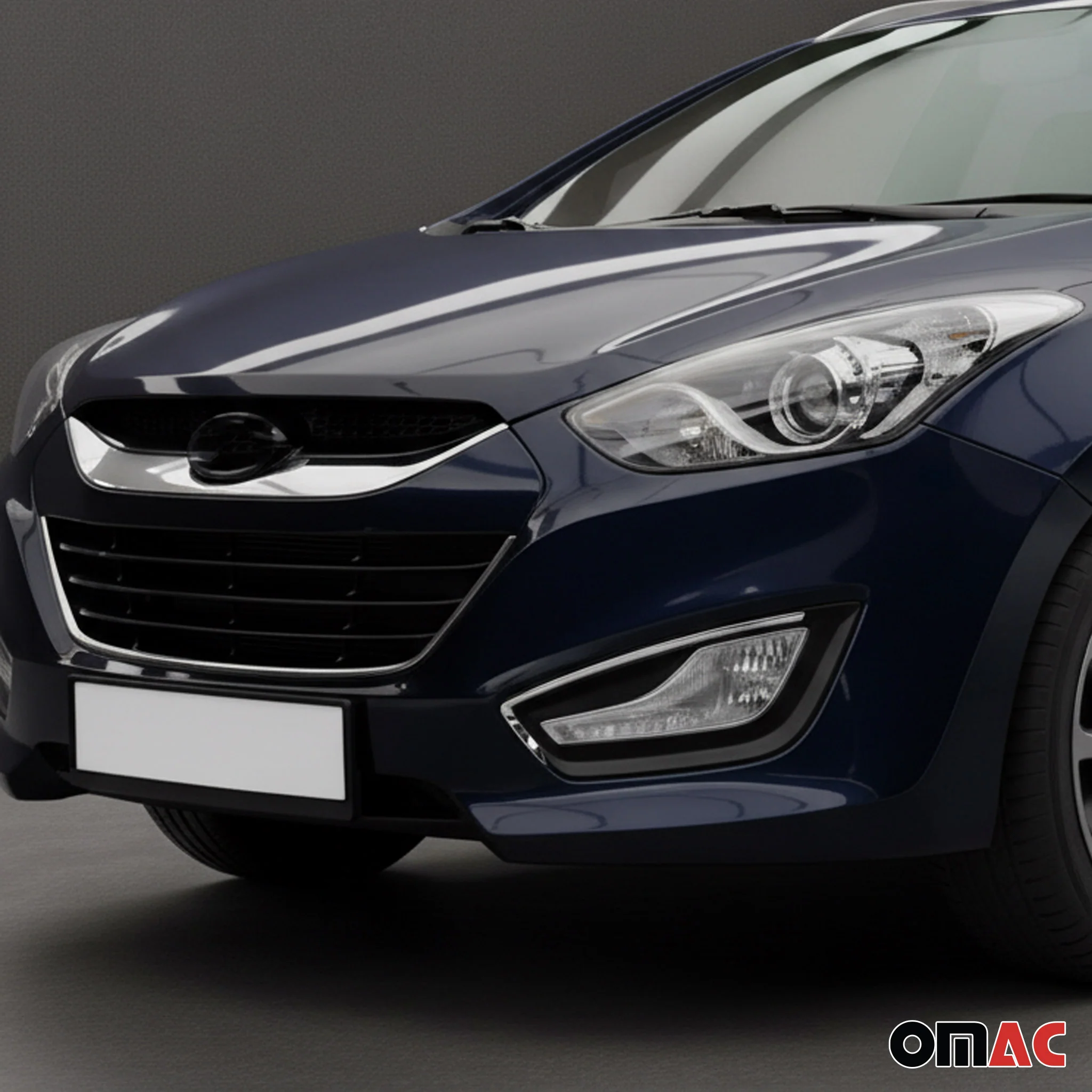 Kühlergrill Grillleisten für Hyundai i30 2012-2017 Chrom Edelstahl Chrom - Image 2