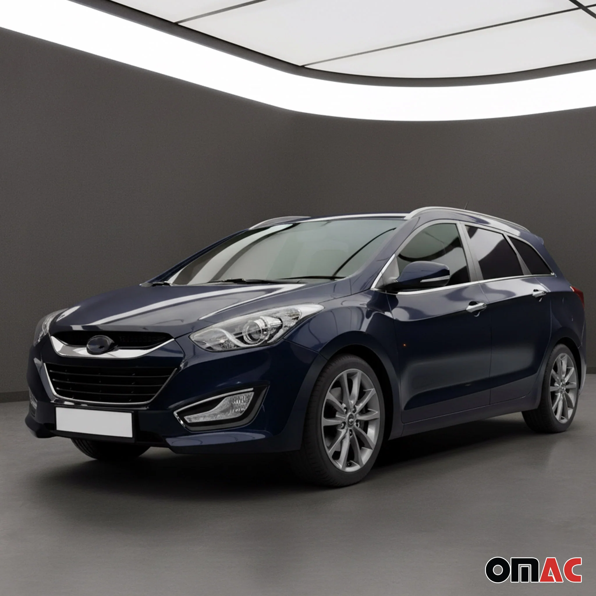 Kühlergrill Grillleisten für Hyundai i30 2012-2017 Chrom Edelstahl Chrom - Image 3