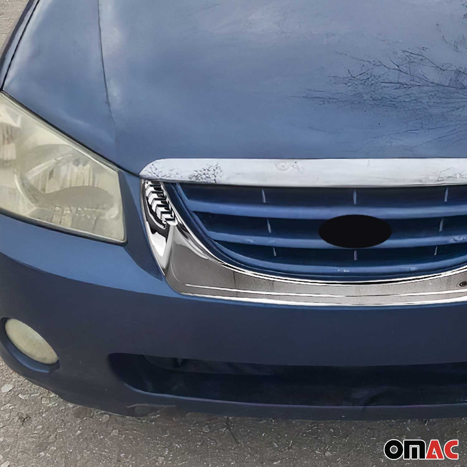Kühlergrill Leisten Grillleisten für Kia Cerato 2004-2006 ABS Chrome 1tlg - Image 3