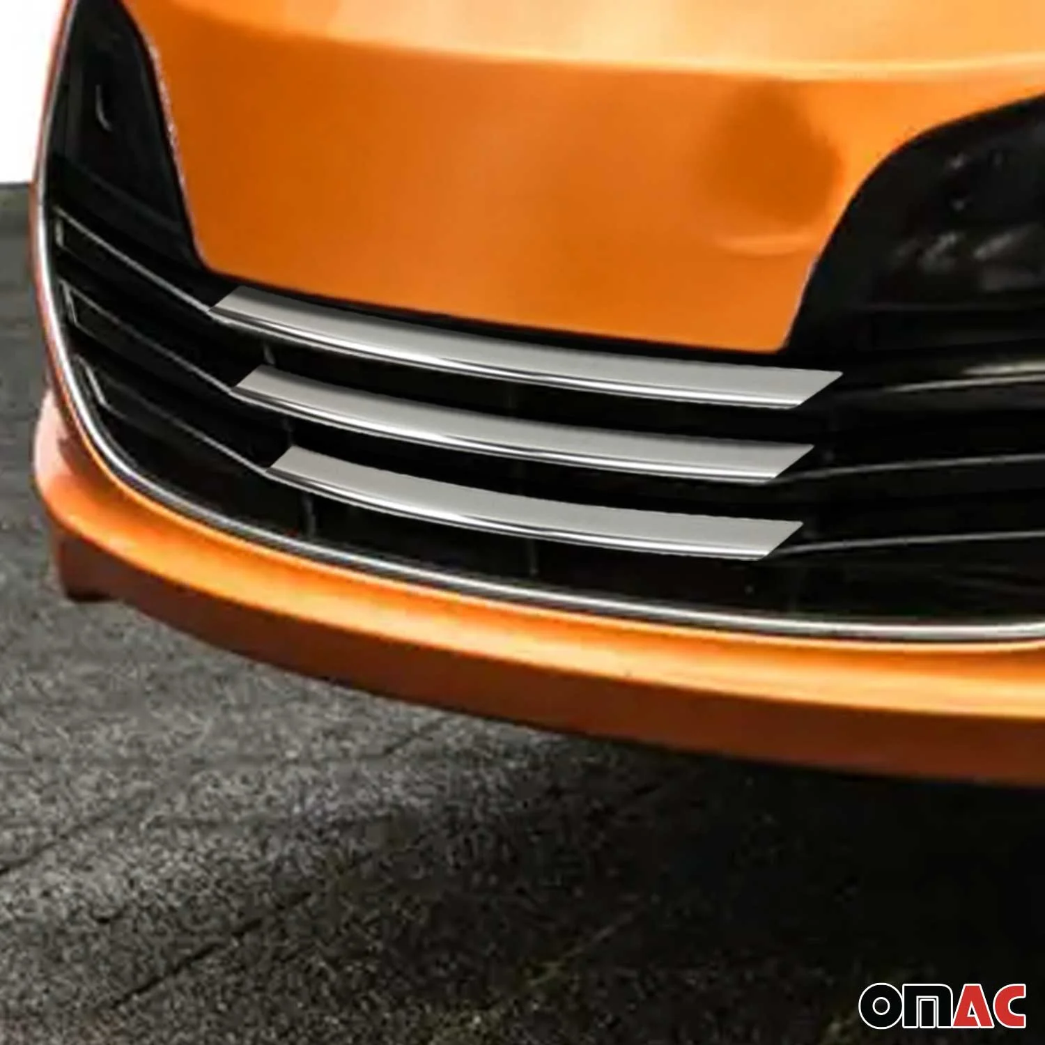 Kühlergrill Leisten Grillleisten für Hyundai Veloster 2011-17 Edelstahl Chrom 3x - Image 3