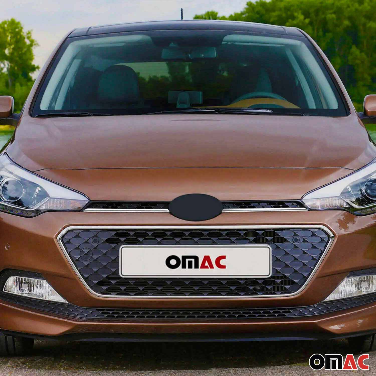 Kühlergrill Leisten Grillleisten für Hyundai i20 2015-2019 Edelstahl Chrom 2tlg - Image 3