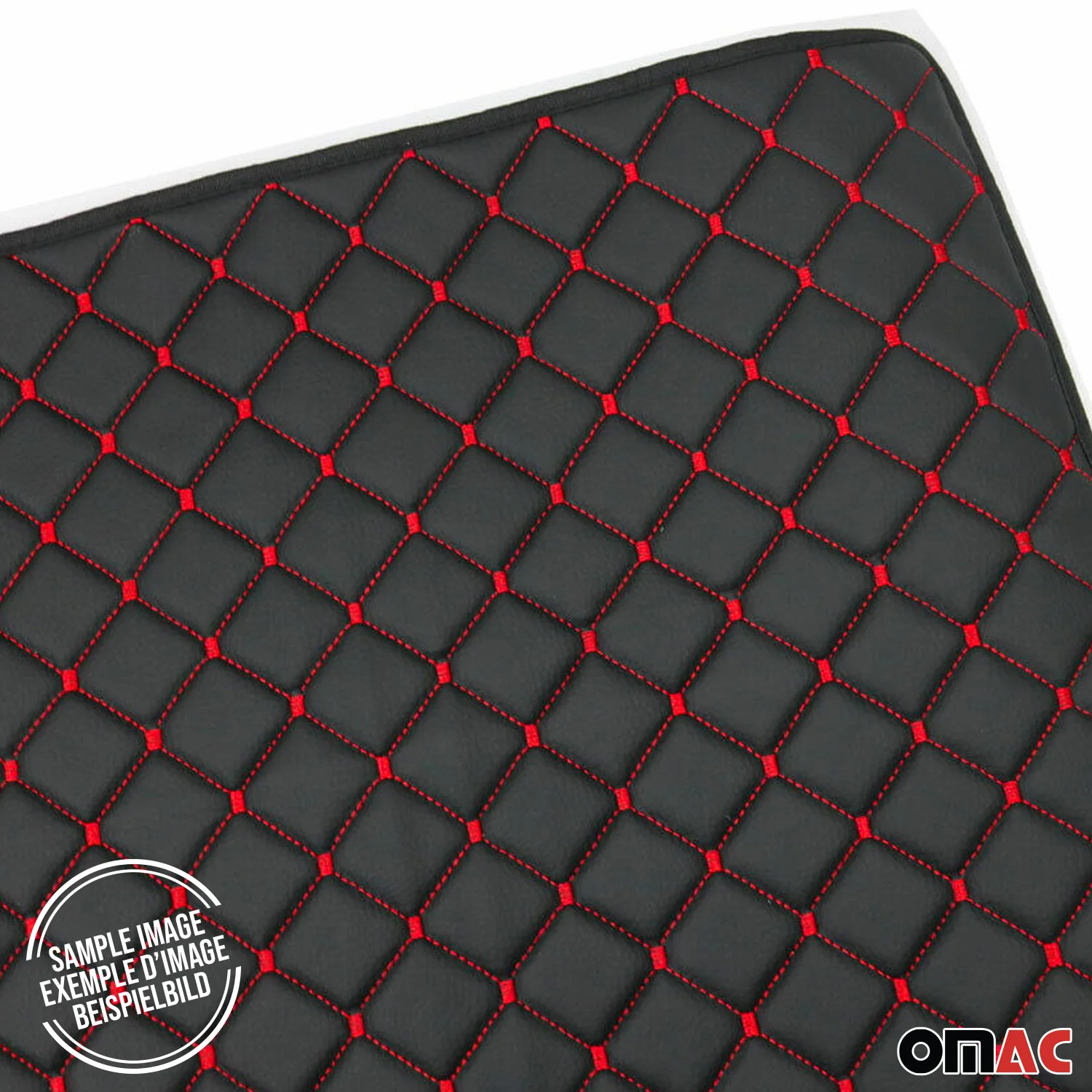 Kofferraumwanne Kofferraummatte Kunstleder für BMW X5 E70 2006-2013 Schwarz Rot - Image 4