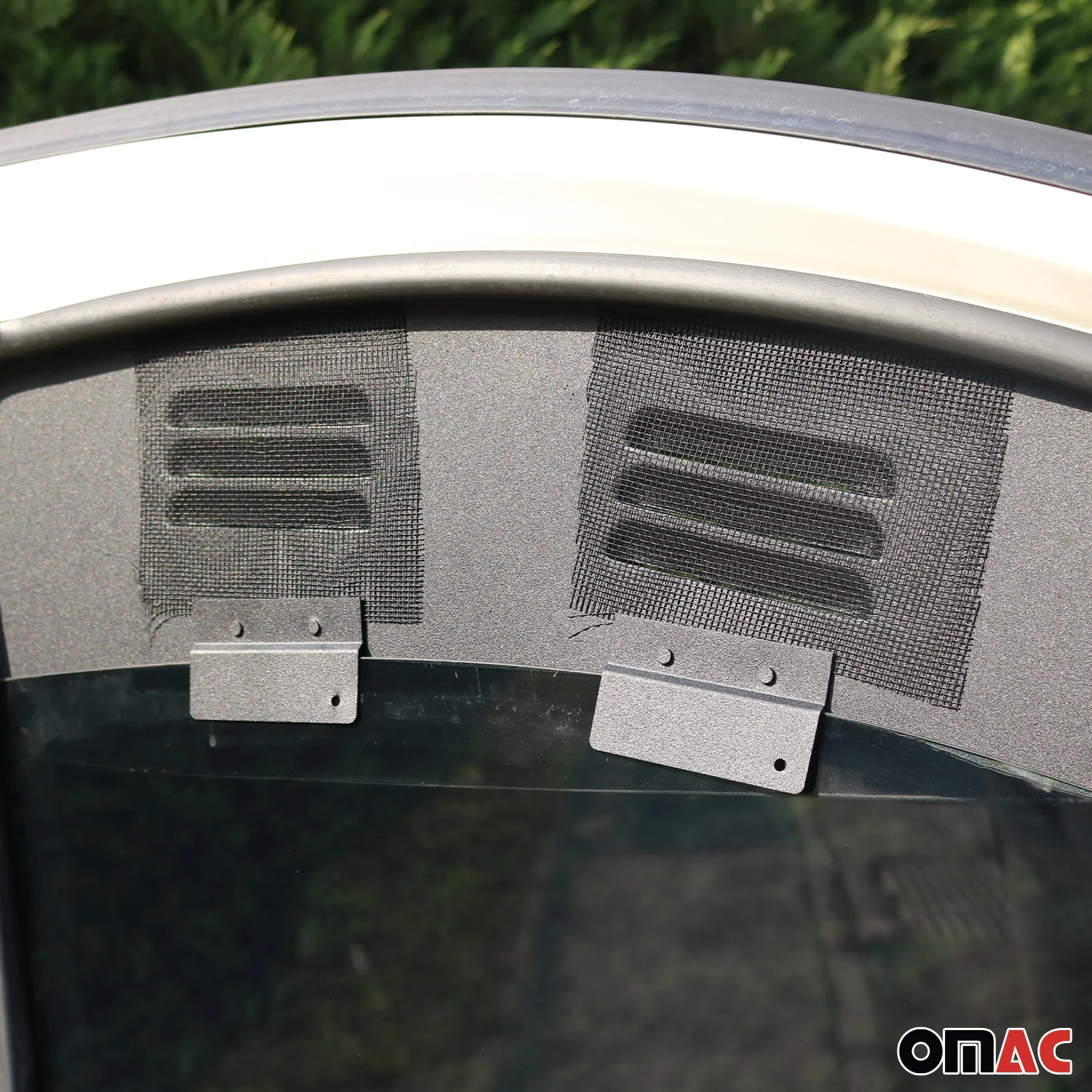 Lüftungsgitter Be & Entlüftung für Citroen Nemo 2008-2016 Aluminium Schwarz 2tlg - Image 6