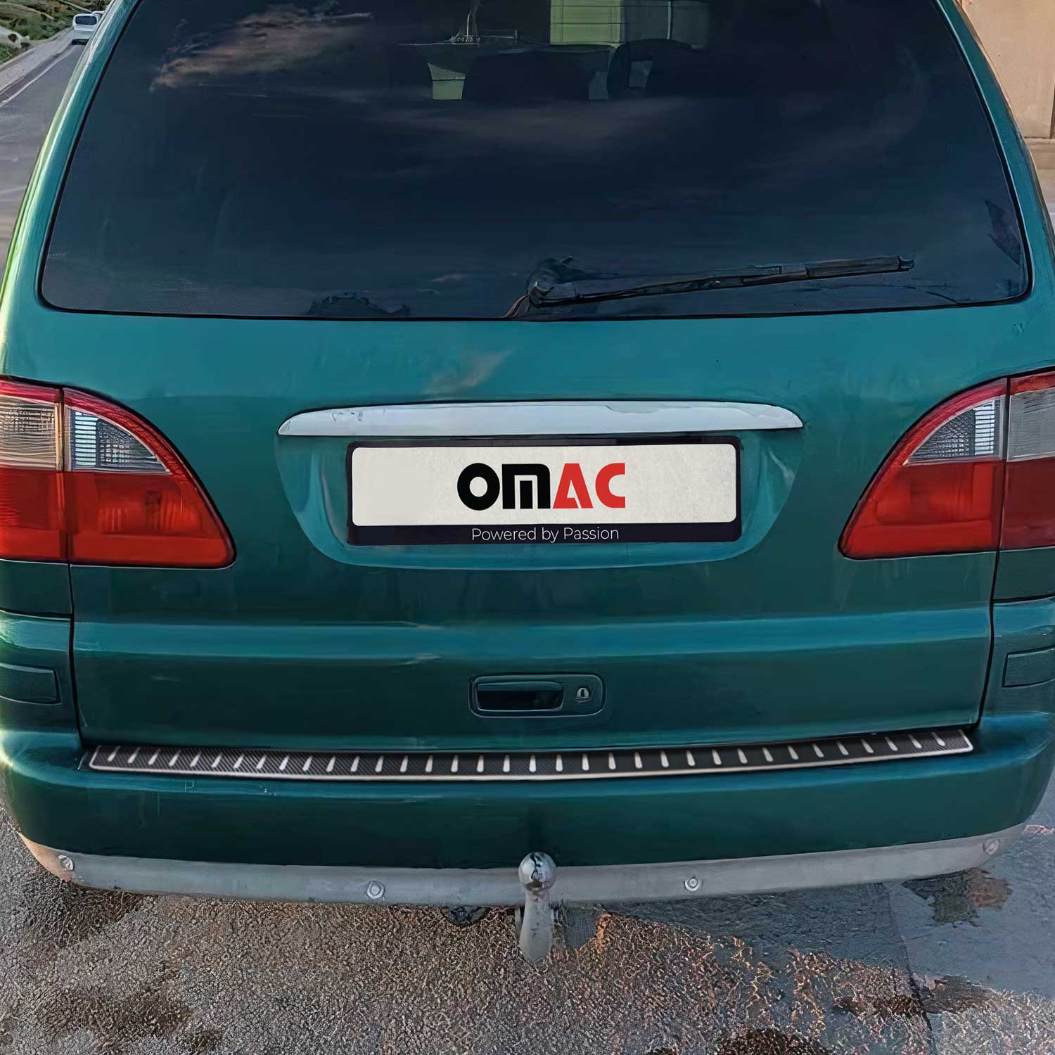 Ladekantenschutz Stoßstange für Ford Galaxy 1995-2006 Edelstahl Kohlefaserfolien