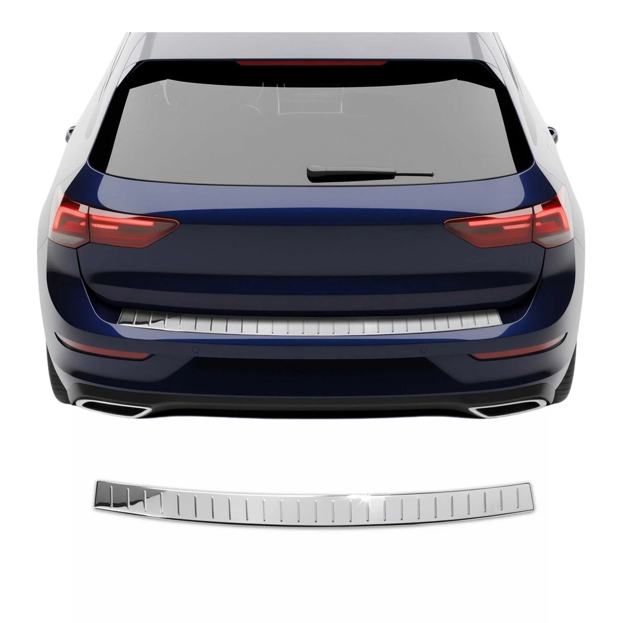 Ladekantenschutz Stoßstange für VW Golf 8 Schrägheck 2019-2026 Edelstahl Chrom