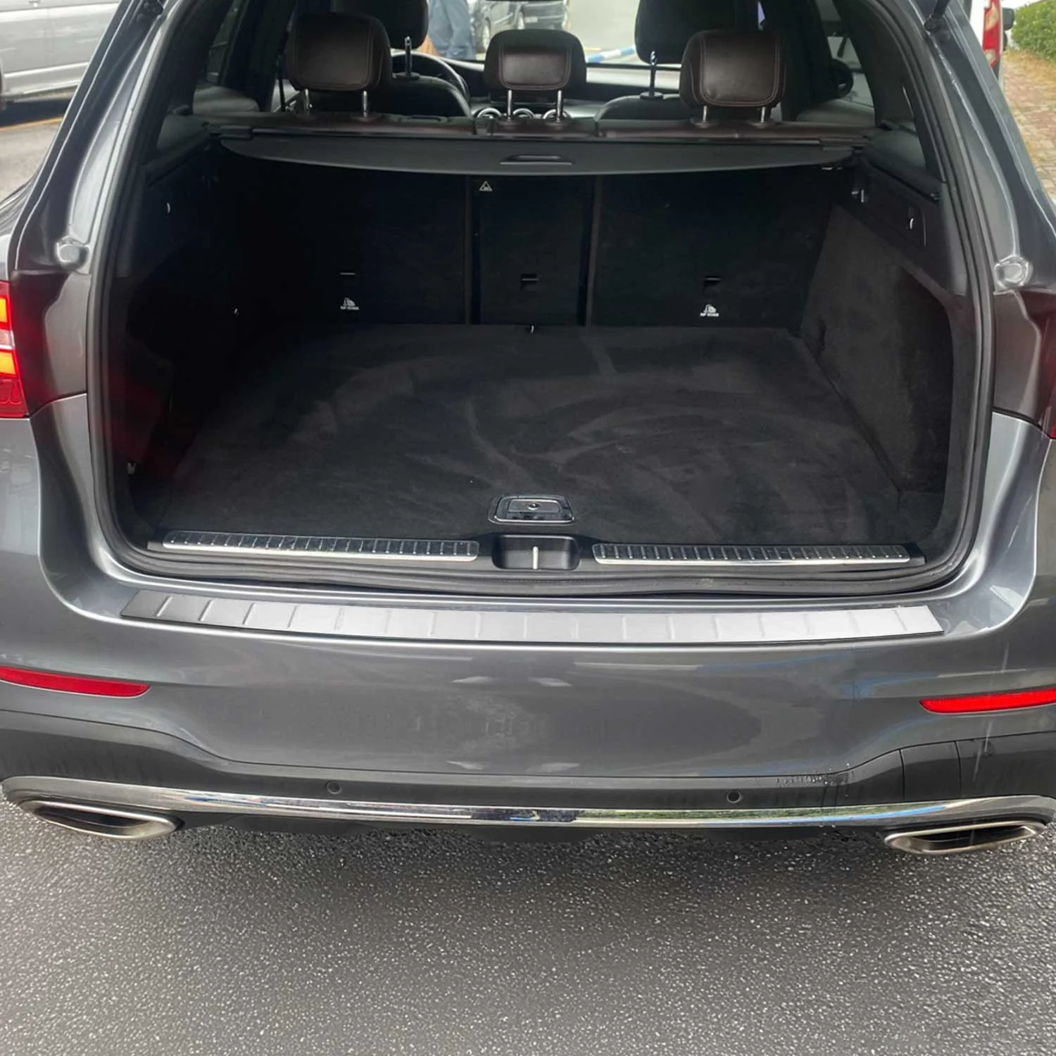 Ladekantenschutz Einstiegleisten Satz für Mercedes GLC 2015-2022 Edelstahl Chrom - Image 2