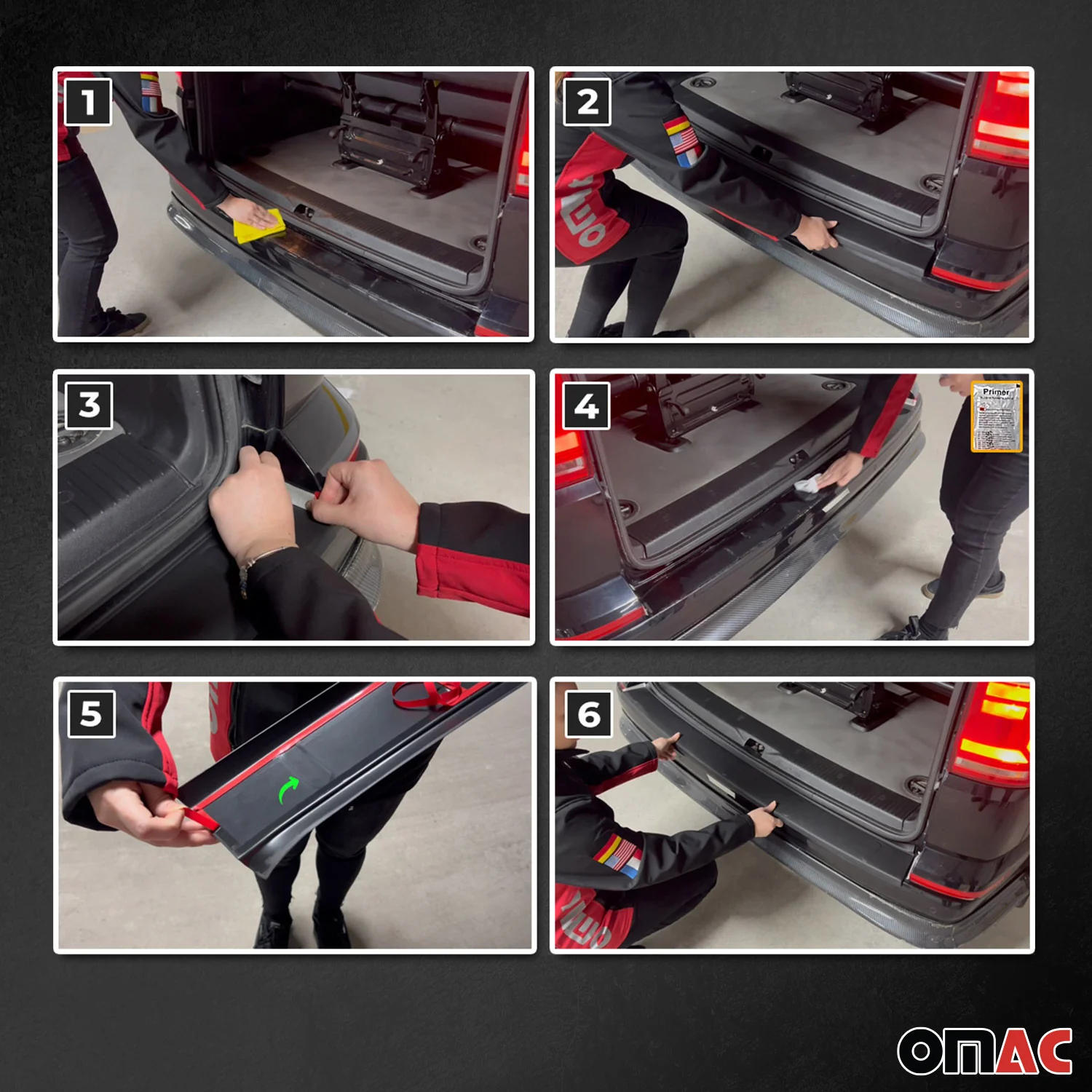 Ladekantenschutz für Citroen Berlingo 2018-2026 Stoßstangen Matt Schwarz ABS - Image 4